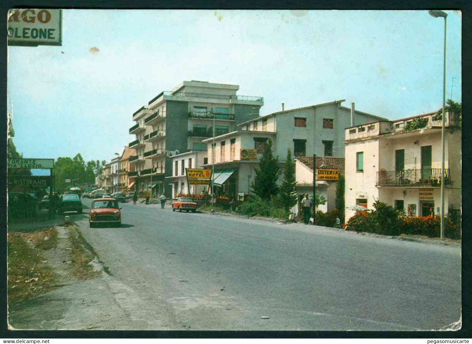 BB391 - TORTORA LIDO - COSENZA - VIA NAZIONALE ANIMATA AUTO CAR 1960 CIRCA - Autres & Non Classés