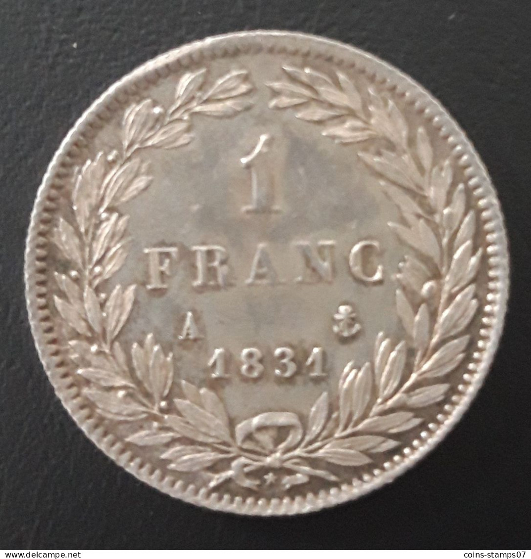 France - Louis Philippe I - 1 Franc 1831 A (Paris) - 1 Franc