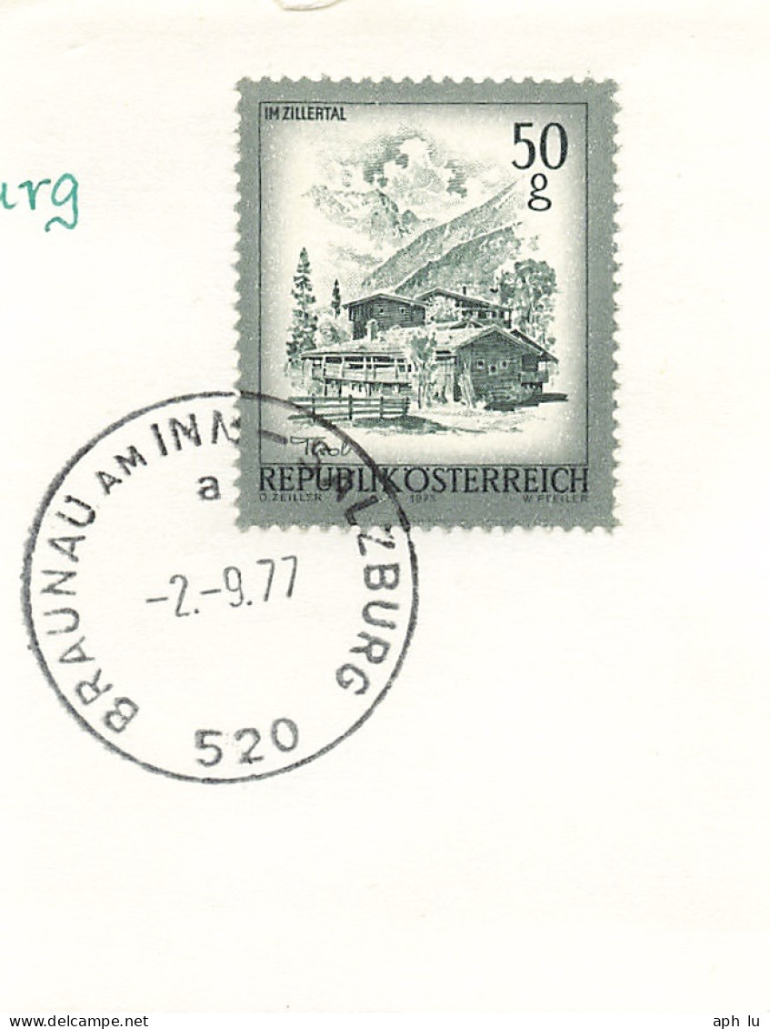 Bahnpost (R.P.O./T.P.O) Braunau Am Inn-Salzburg [Ausschnitt] (BP4187) - Storia Postale