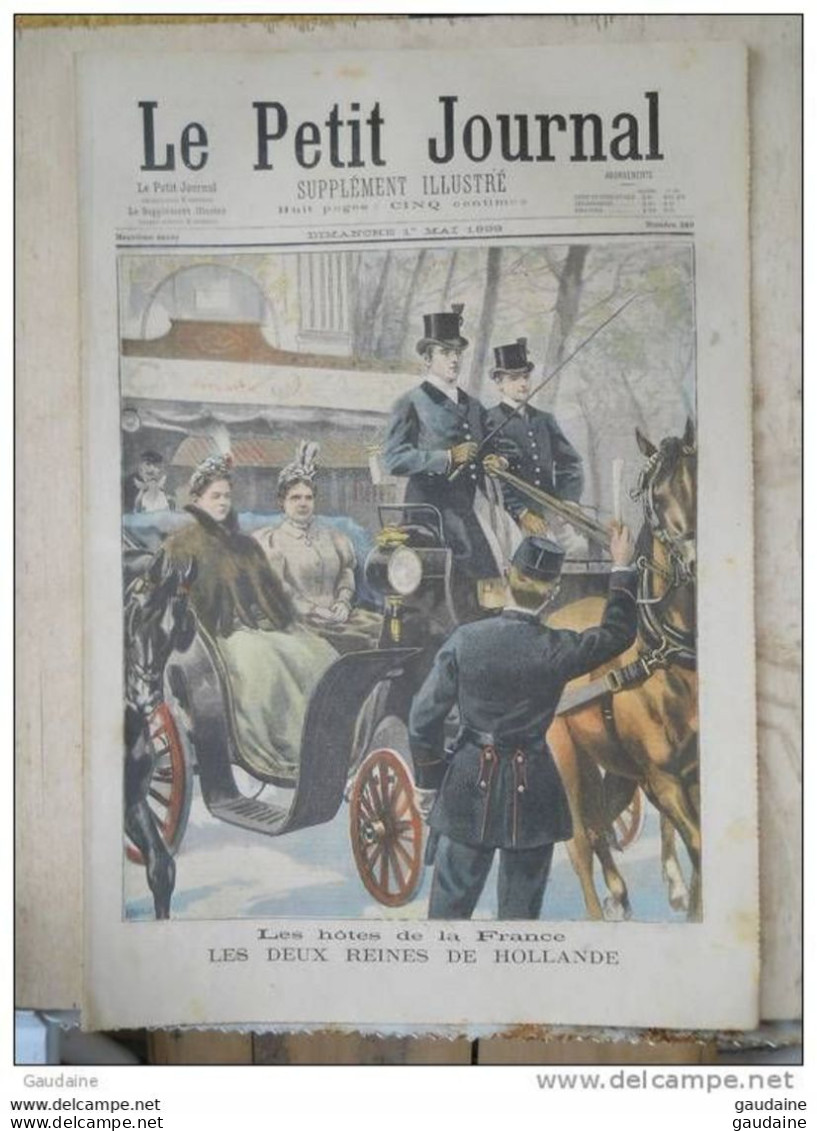 LE PETIT JOURNAL N°389 - 1ER MAI 1898 - LES DEUX REINES DE HOLLANDE - UN CHEVAL QUI SE SUICIDE - Le Petit Journal