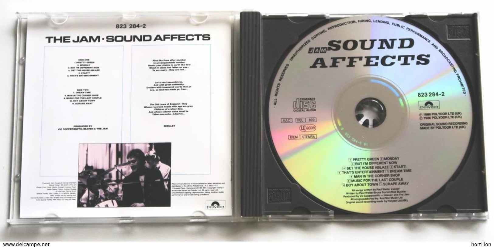 CD Album - THE JAM (Paul Weller) : Sound Affects Label Polydor 1980 That's Entertainment - Rock