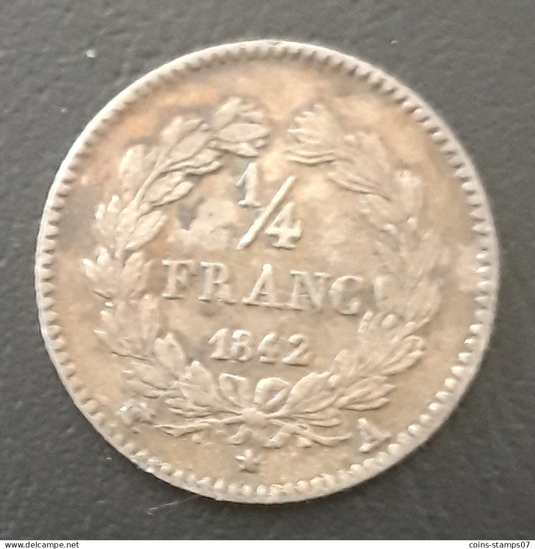 France - Louis Philippe I - 1/4 Franc 1842 A (Paris) - 1/4 Franc