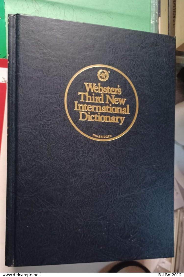 Websters Third New International Dictio. Terzo Nuovo Dizionario Integrale Del 1986.made In The Unidet States America - Wörterbücher