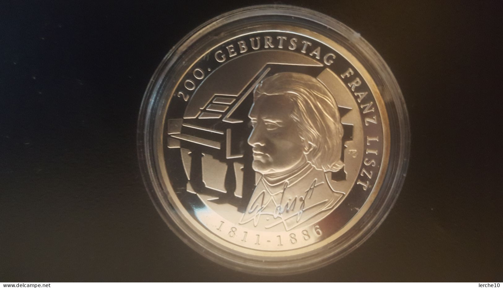 Deutschland 10 Euro Silber PP  200. Geburtstag Franz Liszt  Spiegelglanz - Gedenkmünzen