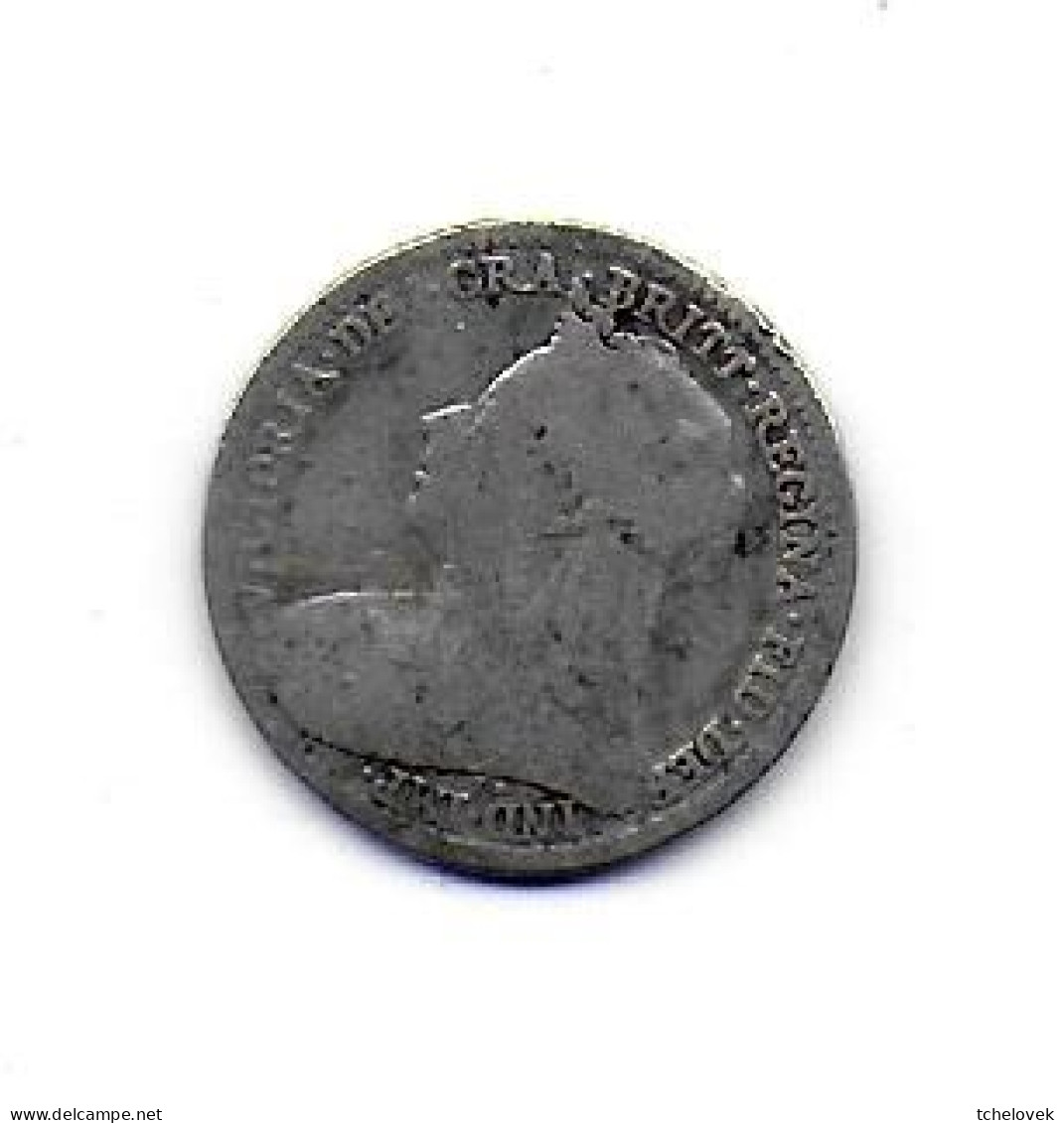 (Monnaies). GB. Grande Bretagne. 3 Penny 1901 Victoria Argent - Sonstige & Ohne Zuordnung