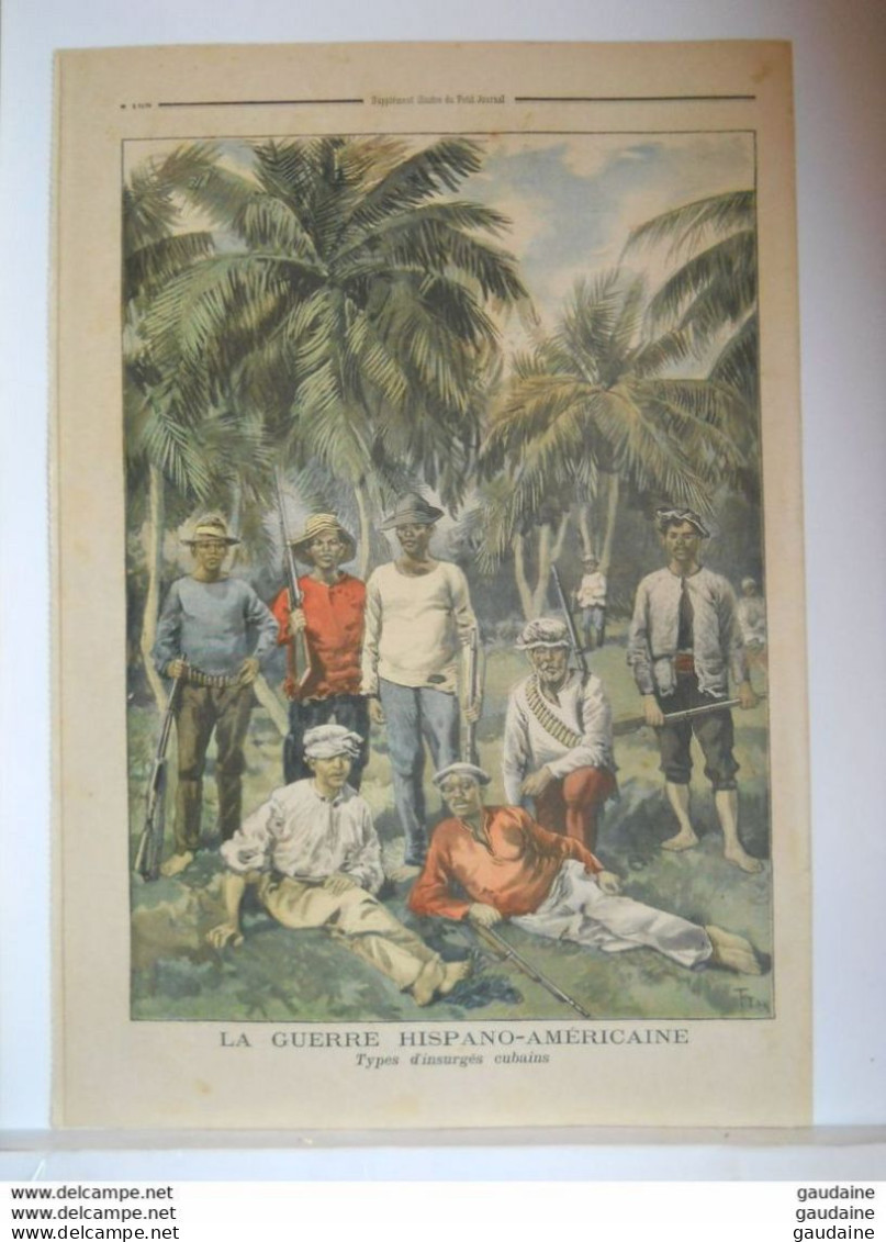 LE PETIT JOURNAL N°392 - 22 MAI 1898 - EMEUTES A MILAN - VELOCIPEDE - GUERRE HISPANO AMERICAINE - Le Petit Journal