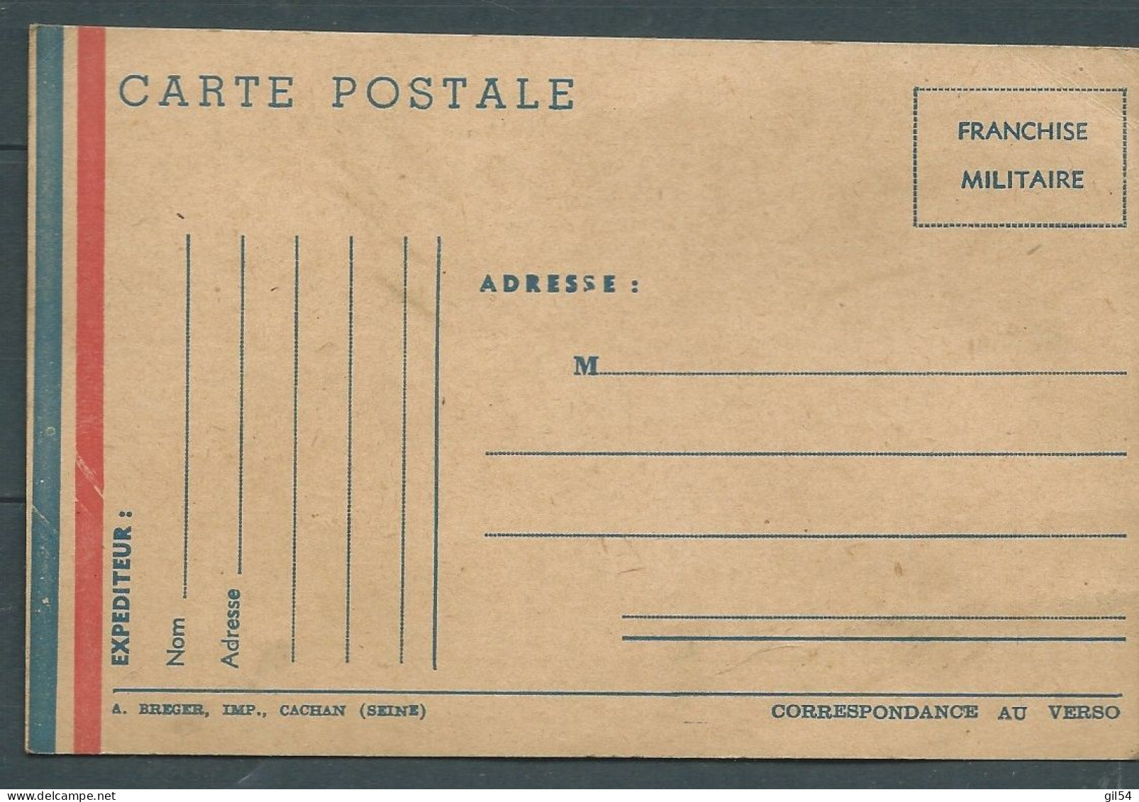 Carte De Franchise Miltaire Neuve - Bpho 9006 - Guerra D'Algeria