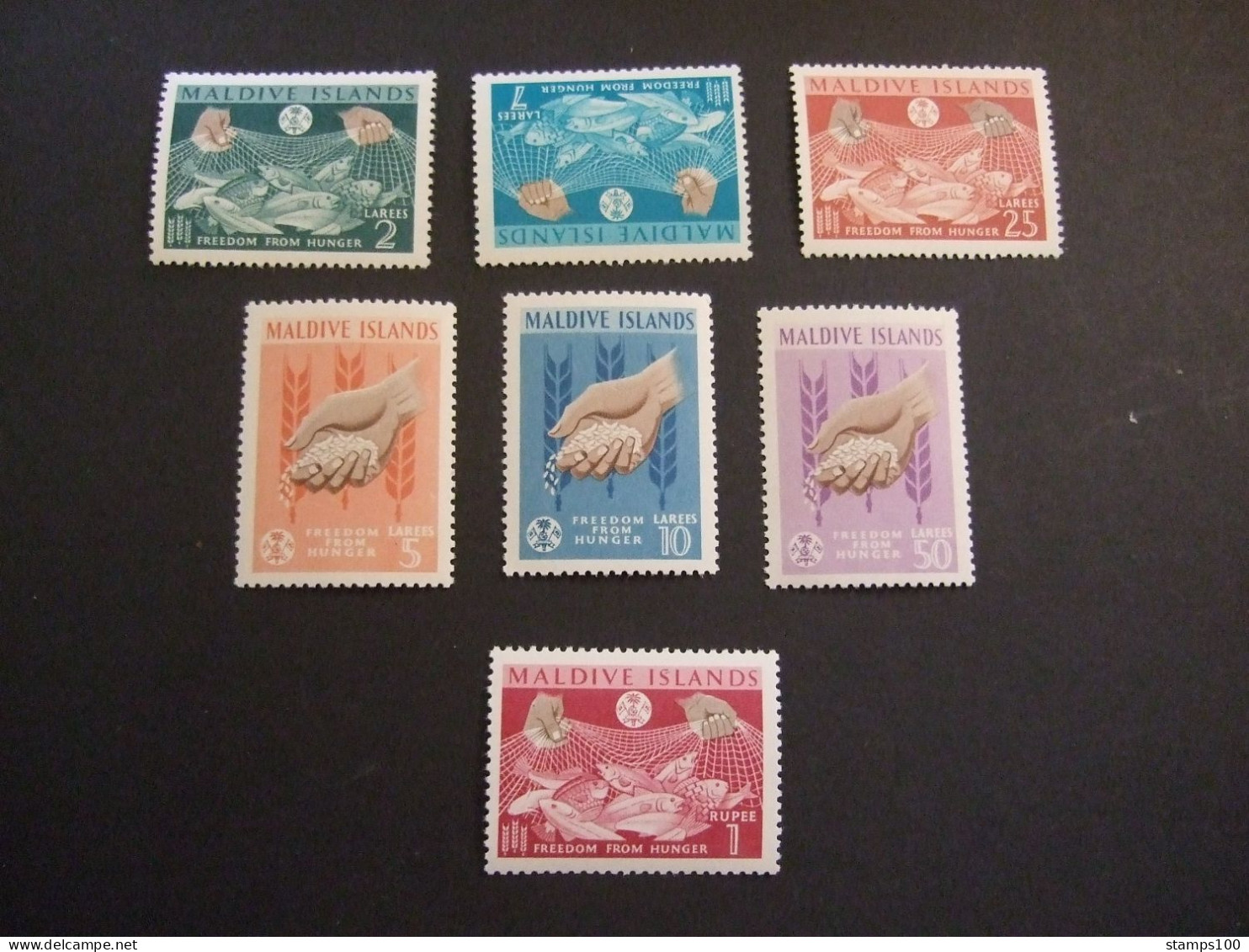 MALEDIVEN 1963 MiNr 124-128 ** Mint MNH** (A28 01) - Maldivas (...-1965)