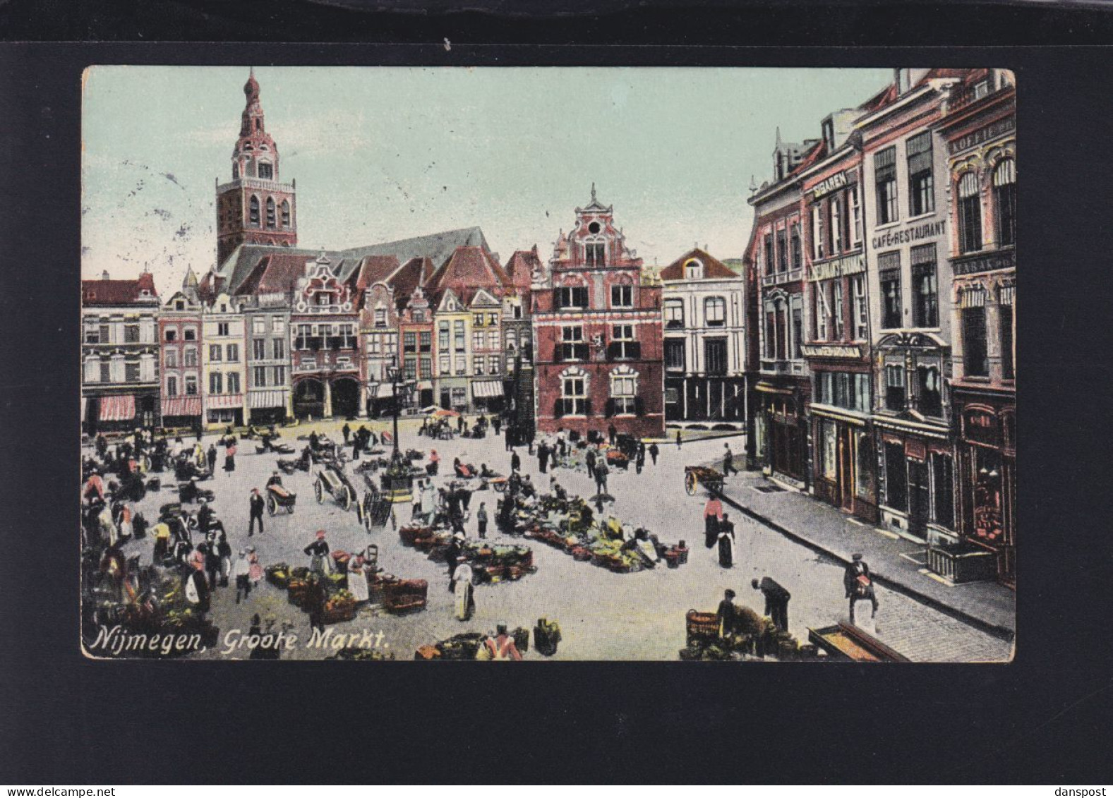 Niederlande AK Nijmegen Groote Markt 1909 - Nijmegen