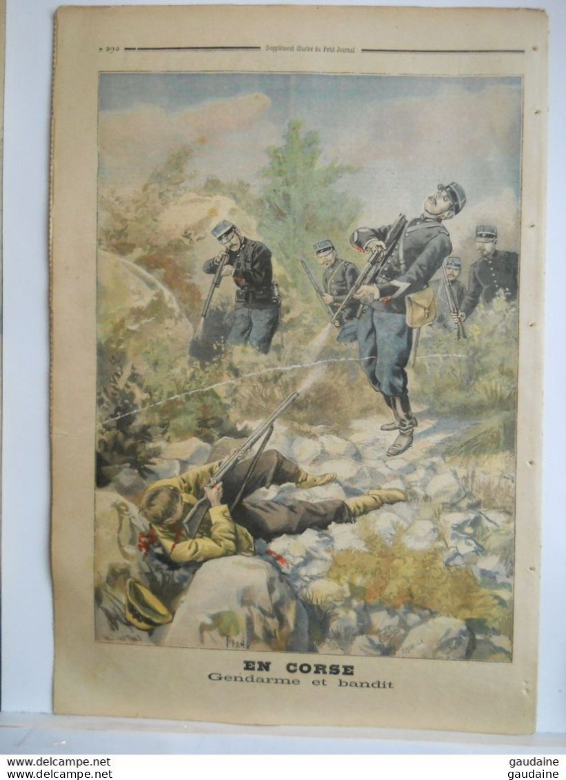 Le Petit Journal N°400 – 17 Juillet 1898 - INCIDENT ESTERHAZY PICQUART - CORSE GENDARME BANDIT - Le Petit Journal