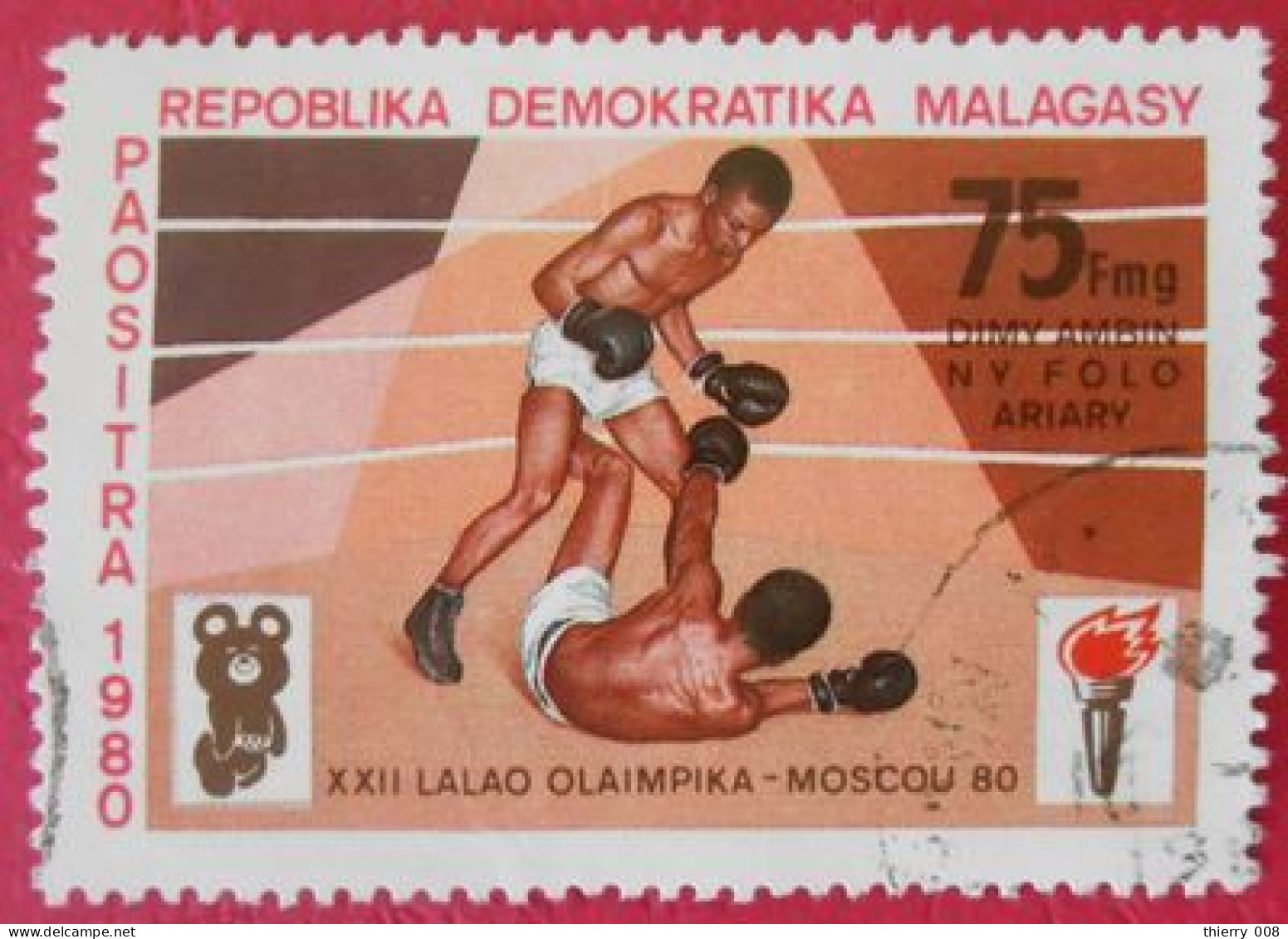 48 Repoblika Demokratika Malagasy République Démocratique Malgache JO Moscou 1980 Boxe - Ete 1980: Moscou