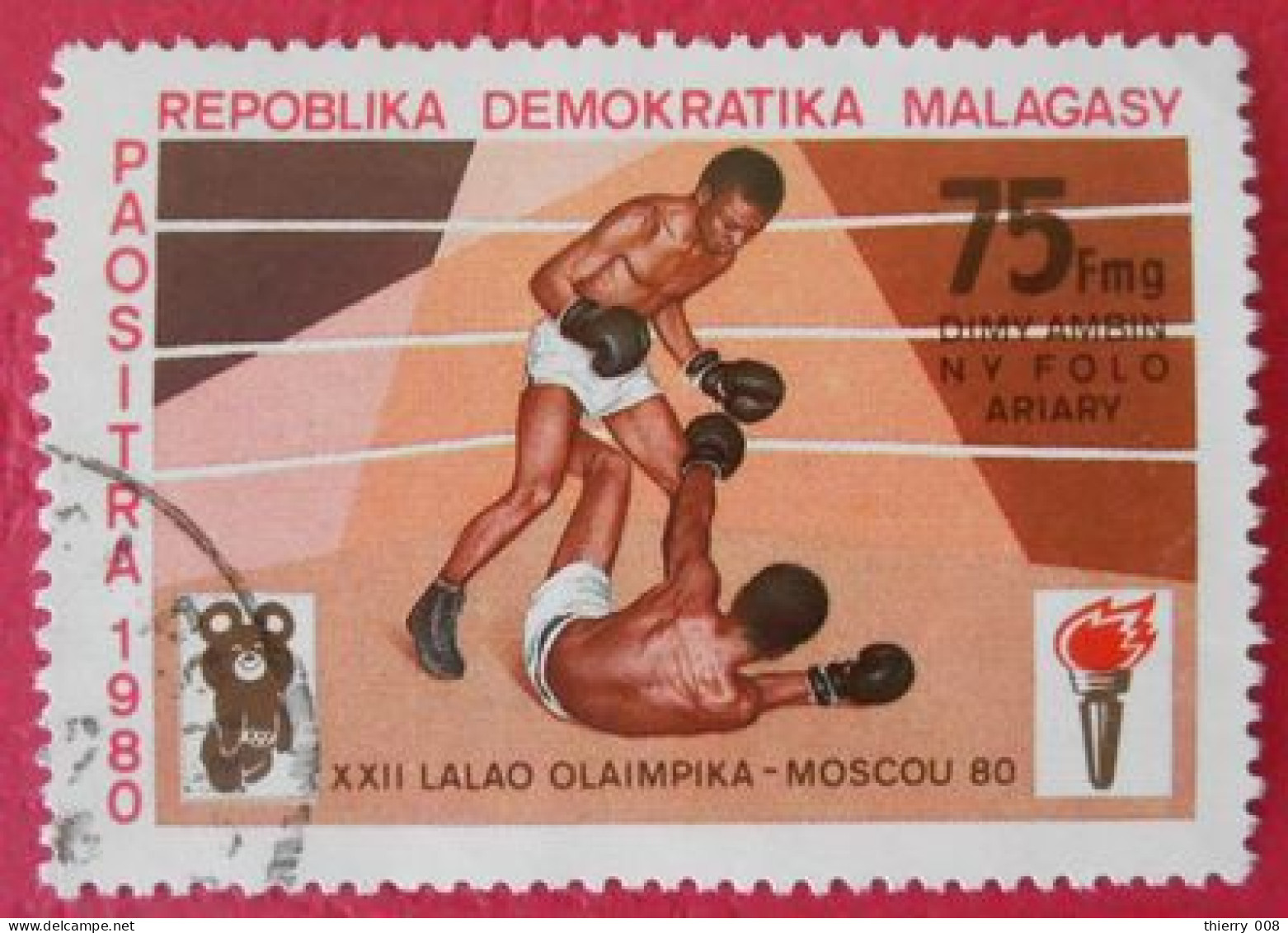 48 1 Repoblika Demokratika Malagasy République Démocratique Malgache JO Moscou 1980 Boxe - Summer 1980: Moscow