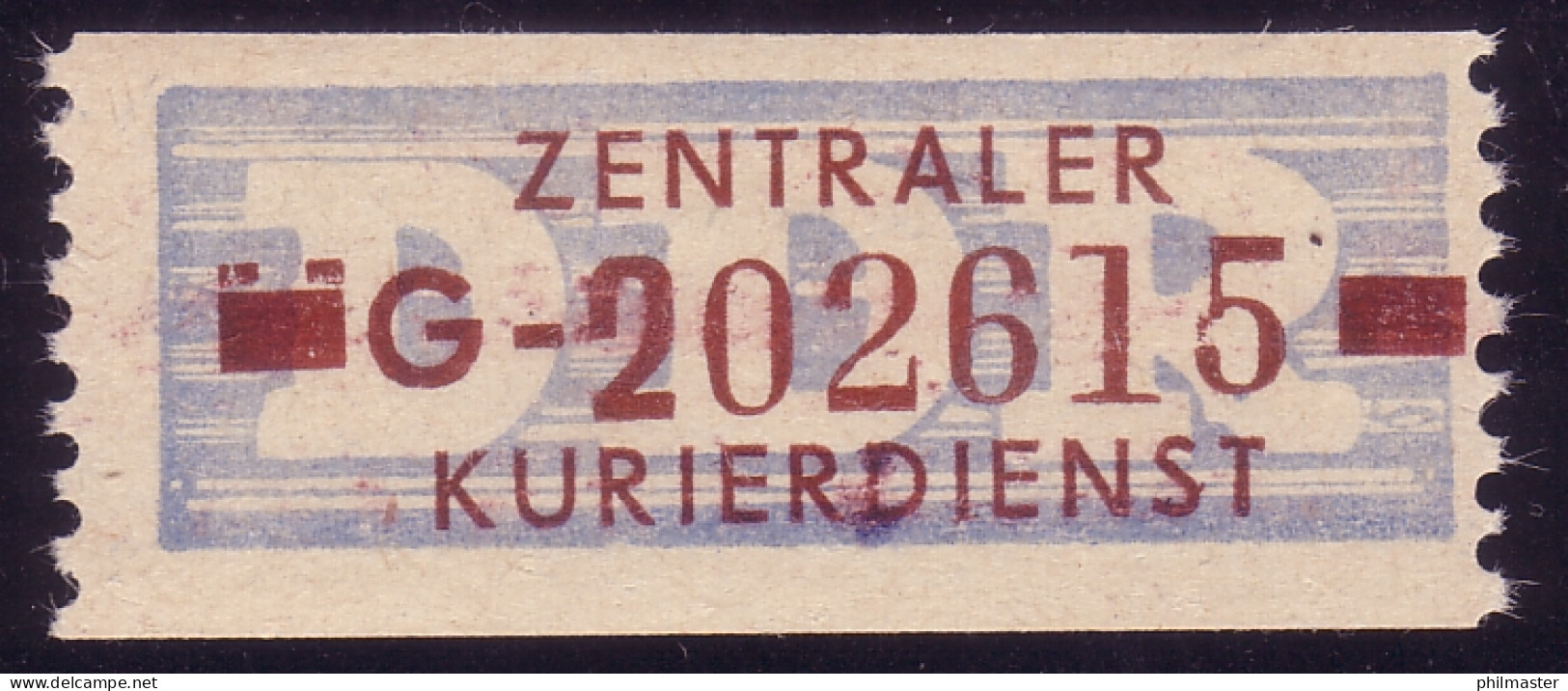 20-G Dienst-B, Billet Braun Auf Violett, ** Postfrisch - Postfris