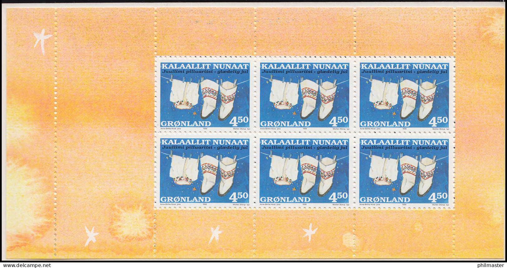 Grönland Markenheftchen 329-330 Weihnachten 1998, ** Postfrisch - Markenheftchen