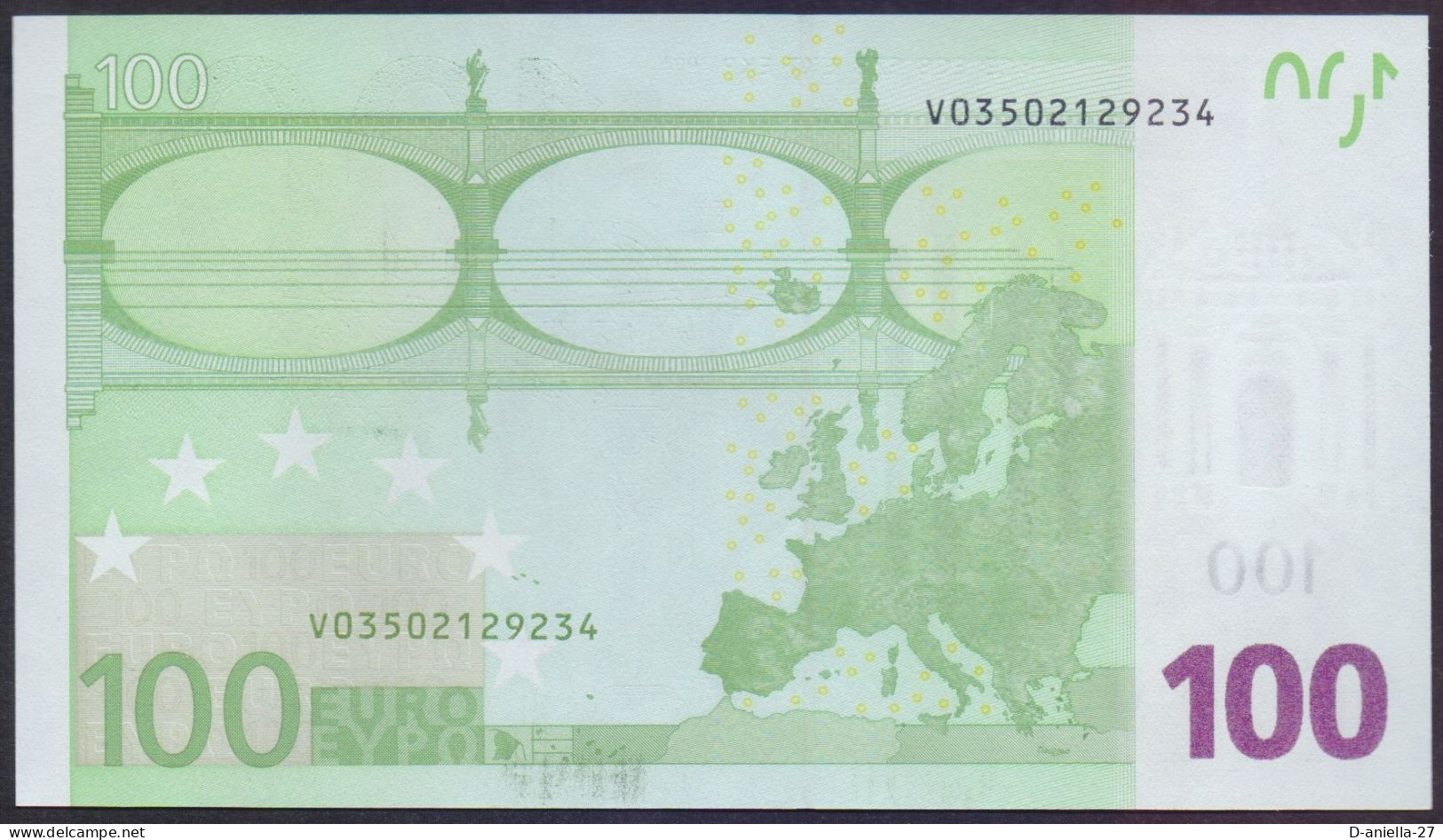 Spanien, 100 €uro V / M006-A3, Draghi, Perfekt Unc., Selten! - 100 Euro