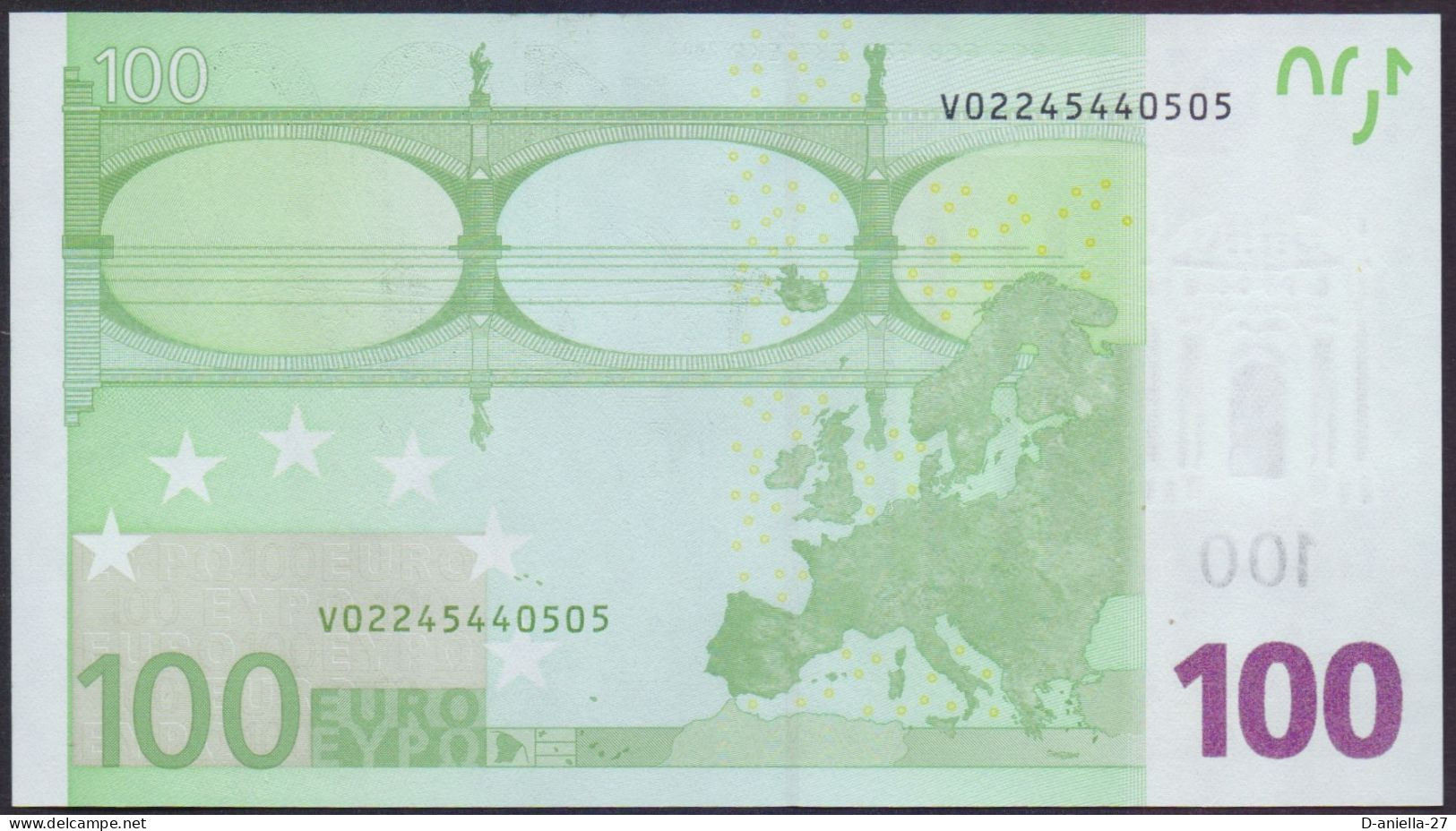 Spanien, 100 €uro V / M004-B5, Draghi, Perfekt Unc., Selten! - 100 Euro