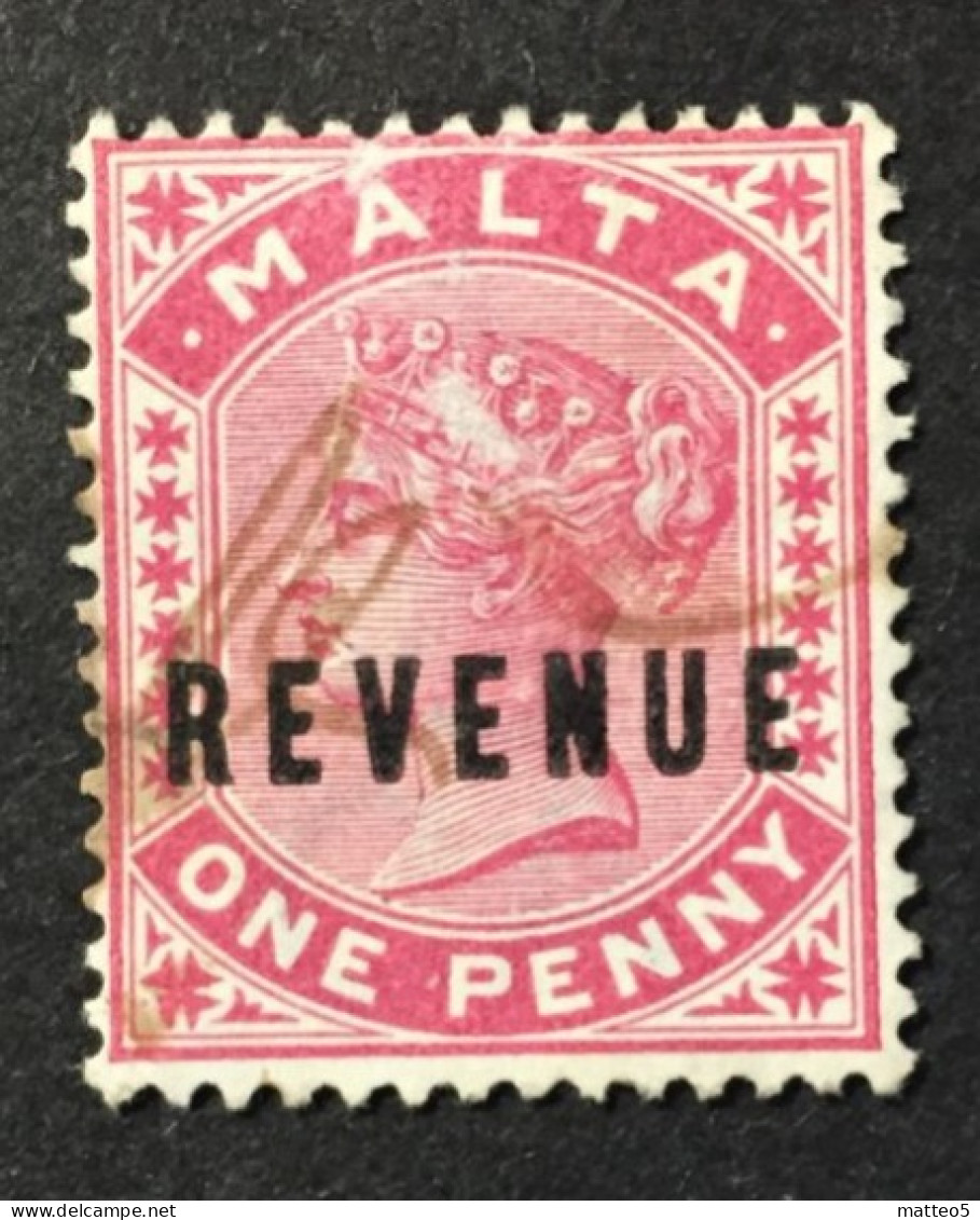 1899 /11 Malta -  Revenue Queen Victoria - Used - Malta