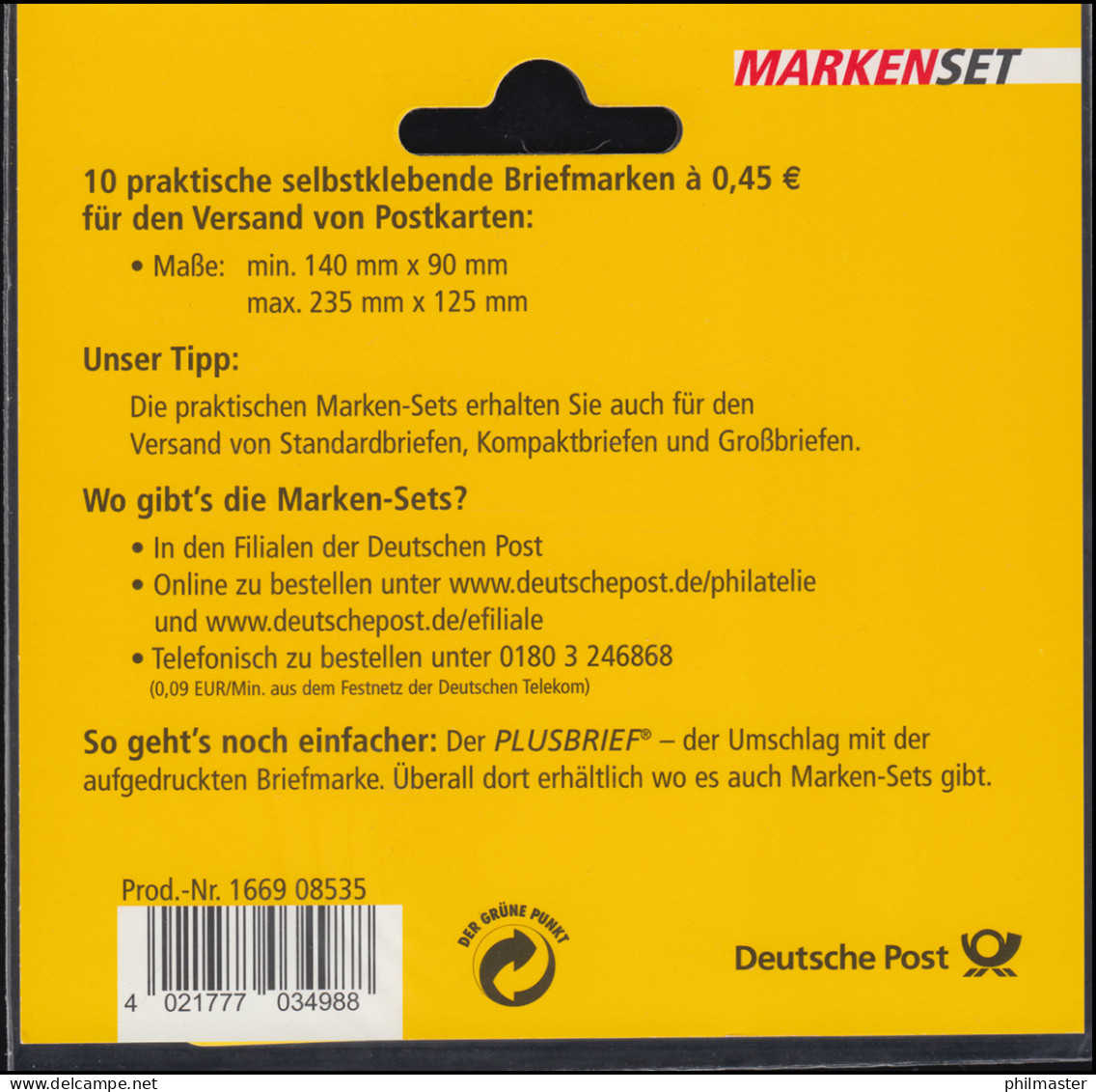 66II Bc MH Fürth Blister August 2007, 0,09 EUR/Min., Postfrisch ** - 2001-2010