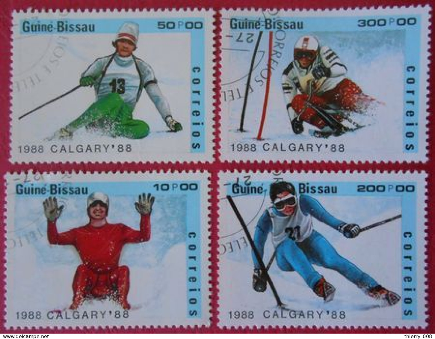 79 Guiné-Bissau Sport D’hiver JO Jeux Olympiques Calgary 1988 - Inverno1988: Calgary