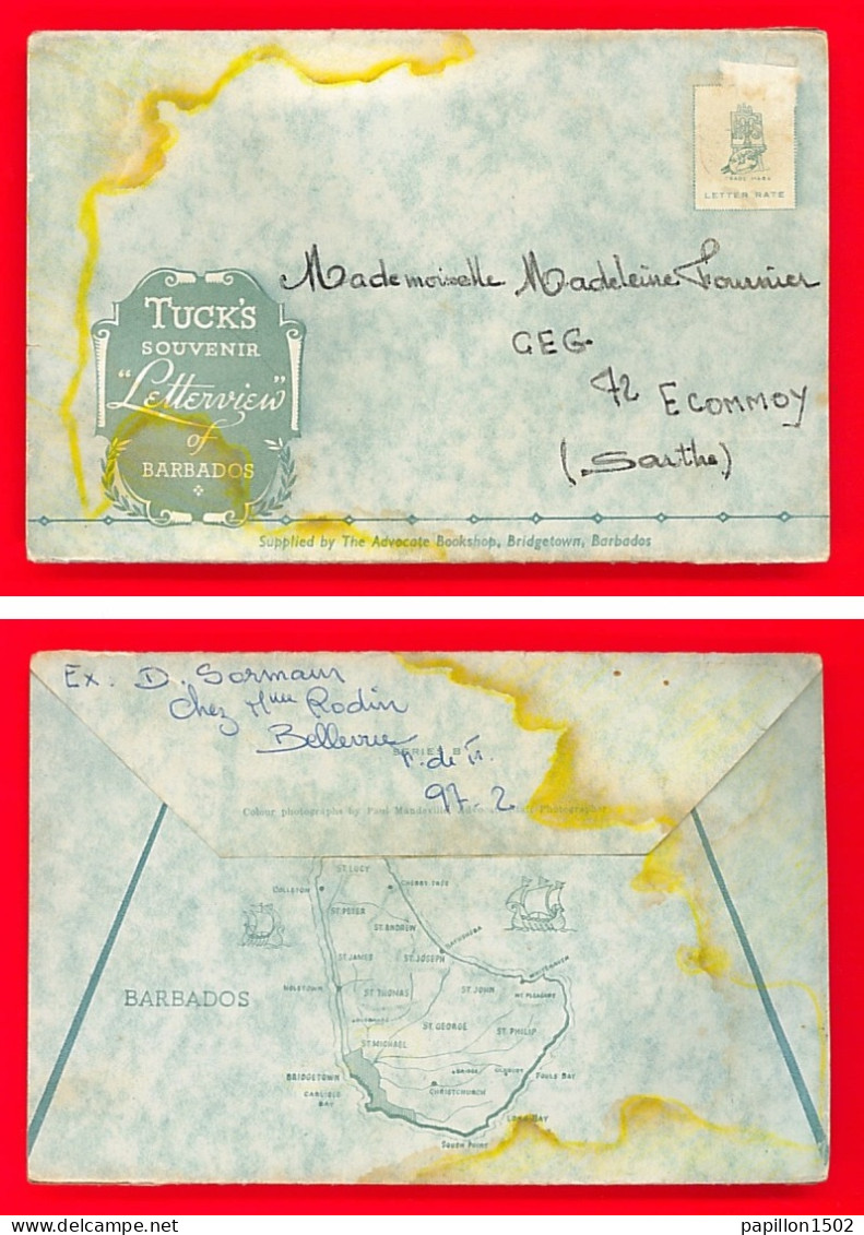 E-Antilles-01D02 Carte Lettre Comportant 6 Vues - Antigua E Barbuda