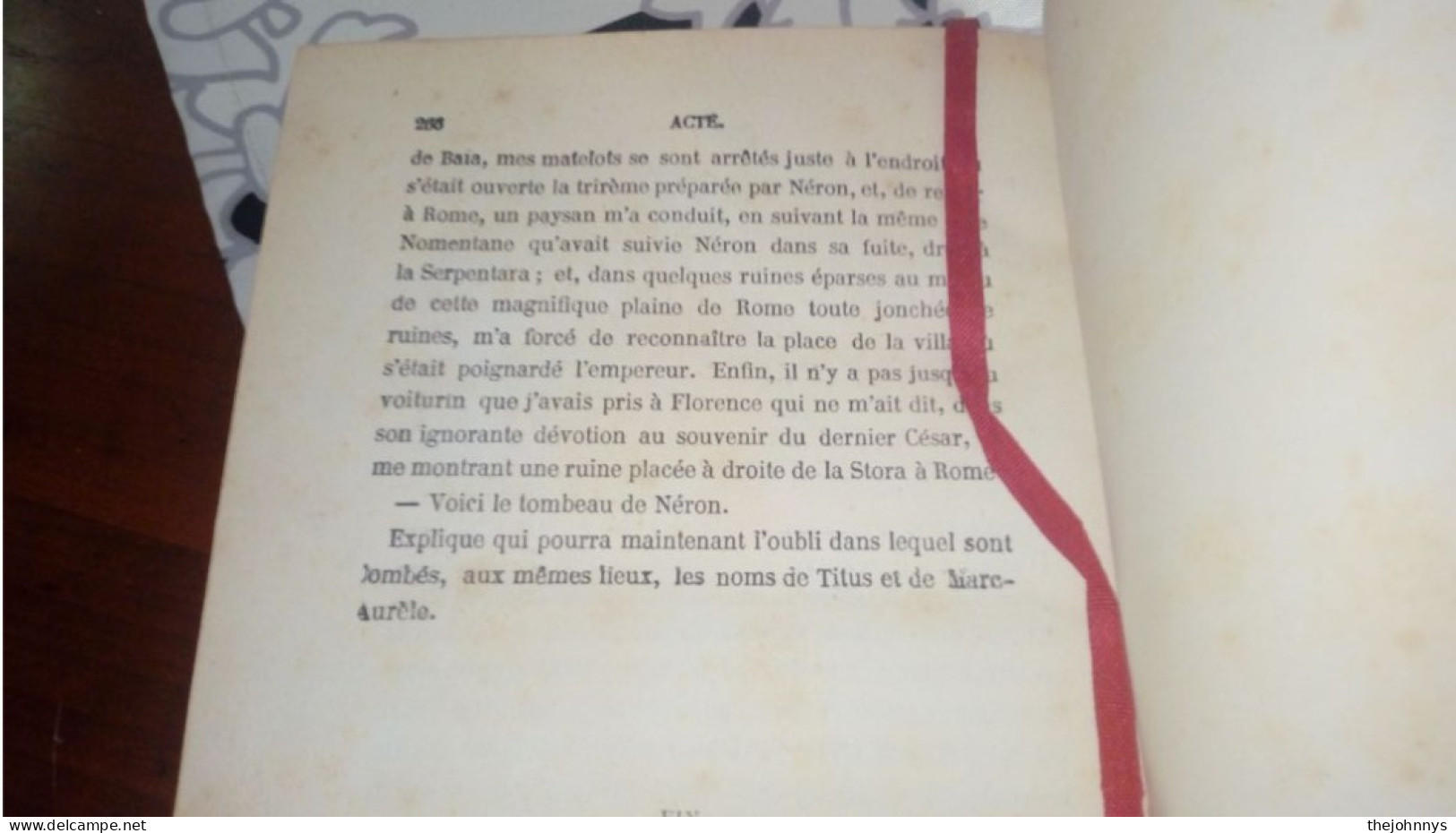 Ancien Livre A Dumas 1 Acté De 1884    265 Pages -  Monete Di Necessità