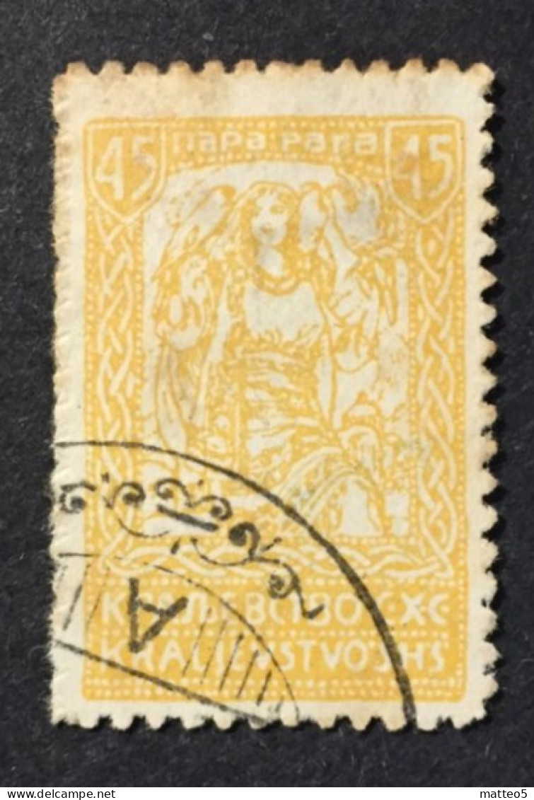 1920 Slovenia - Girl With Falcons - Used - Oblitérés