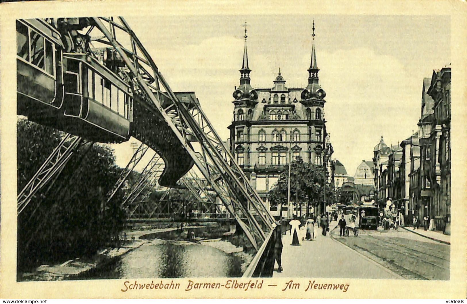 Allemagne - Rhénanie-du-Nord-Westphalie - Schwebebahn Barmen-Elberfeld - Am Neuenweg - Wuppertal