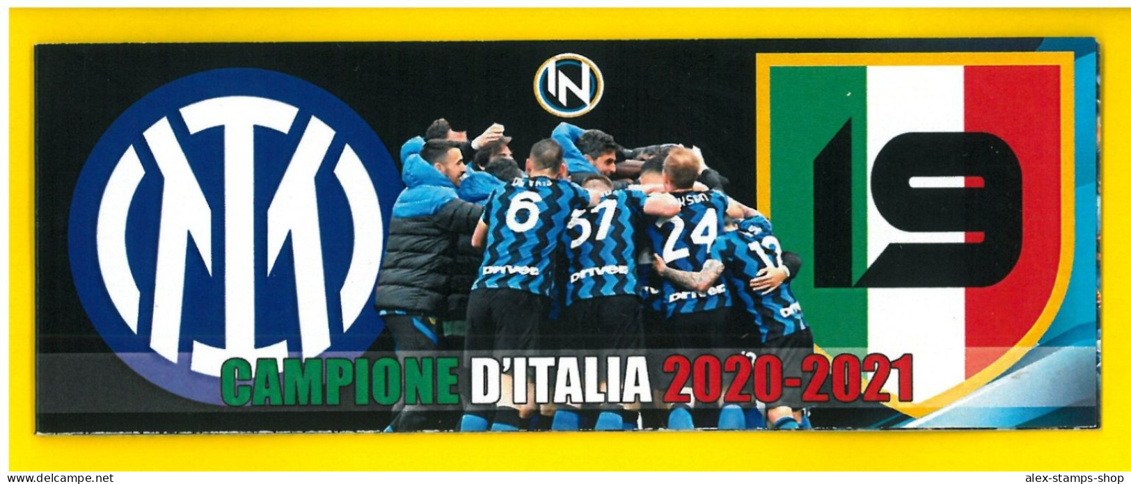 ITALIA 2021 NEW BOOKLET INTER CAMPIONE 2020-21 CALCIO LIBRETTO NUMERATO 031 - Booklets