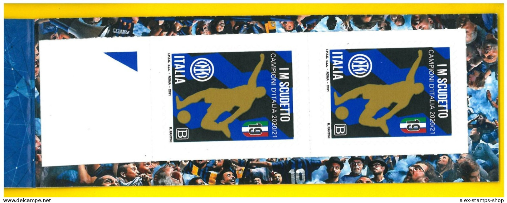 ITALIA 2021 NEW BOOKLET INTER CAMPIONE 2020-21 CALCIO LIBRETTO NUMERATO 031 - Markenheftchen