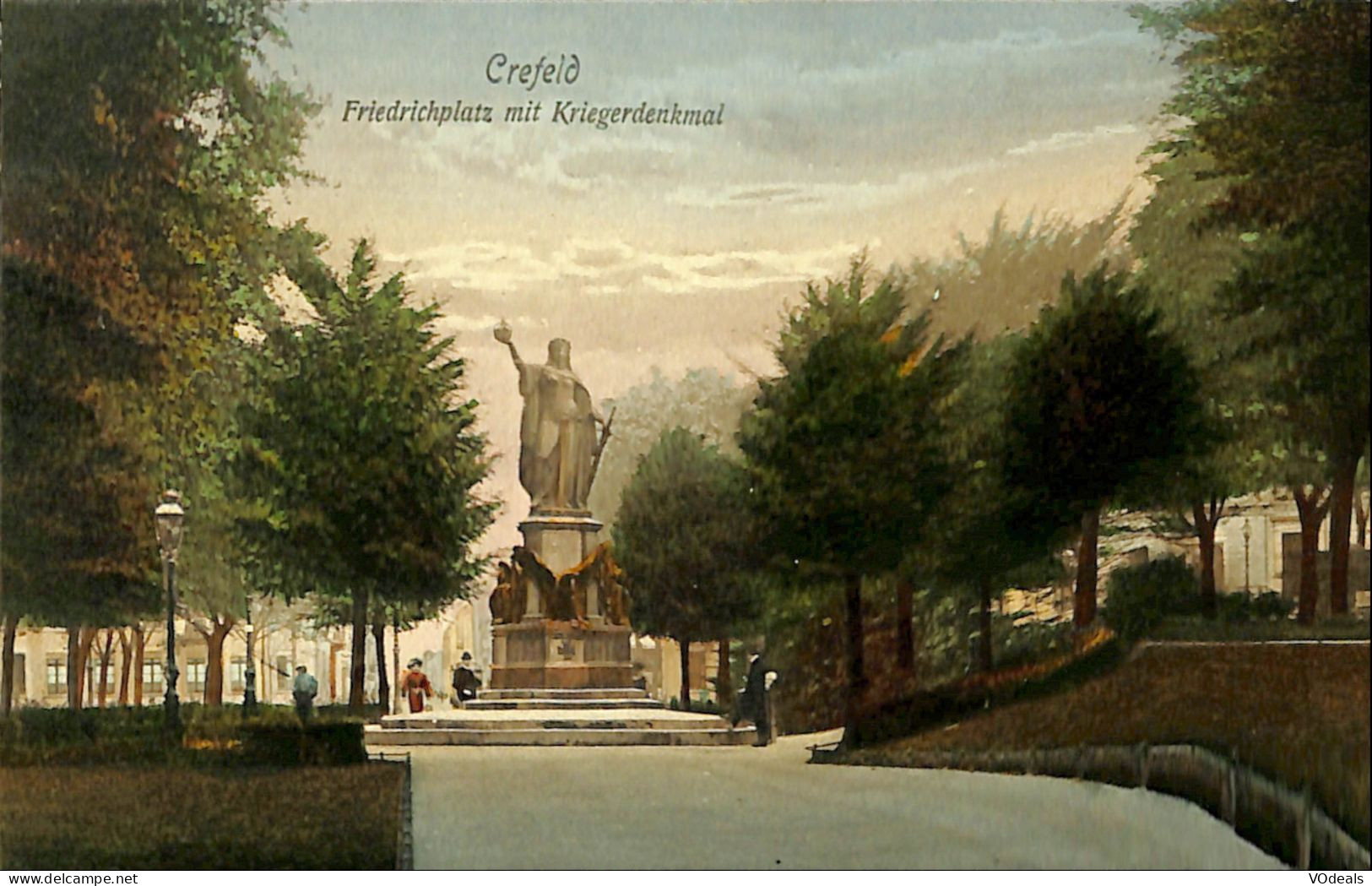 Allemagne - Rhénanie-du-Nord-Westphalie - Krefeld - Crefeld - Friedricholatz Mit Kriegerdenkmal - Krefeld