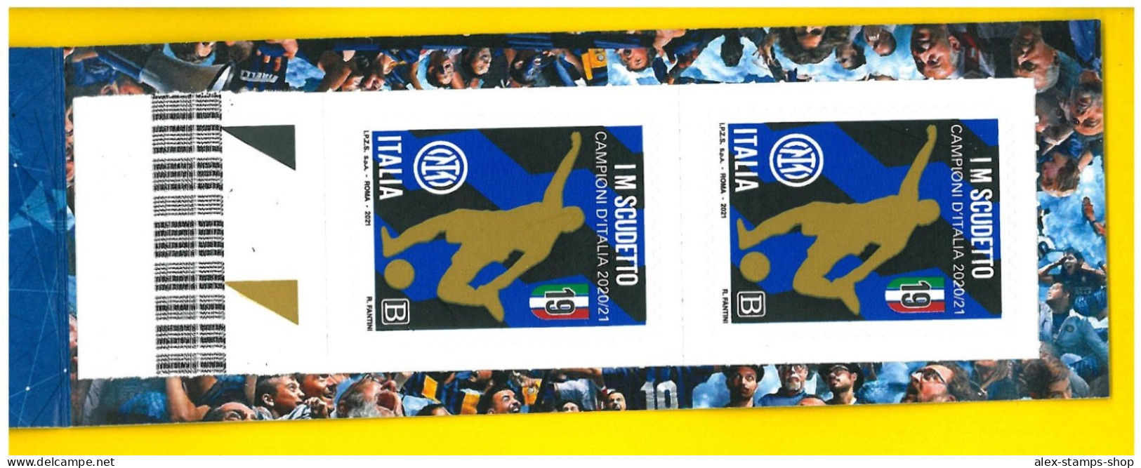 ITALIA 2021 NEW BOOKLET INTER CAMPIONE 2020-21 CALCIO LIBRETTO NUMERATO 029 - Markenheftchen