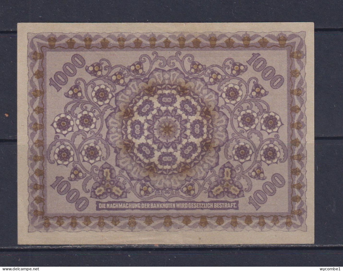 AUSTRIA - 1922 1000 Kronen AUNC/XF Banknote - Oesterreich