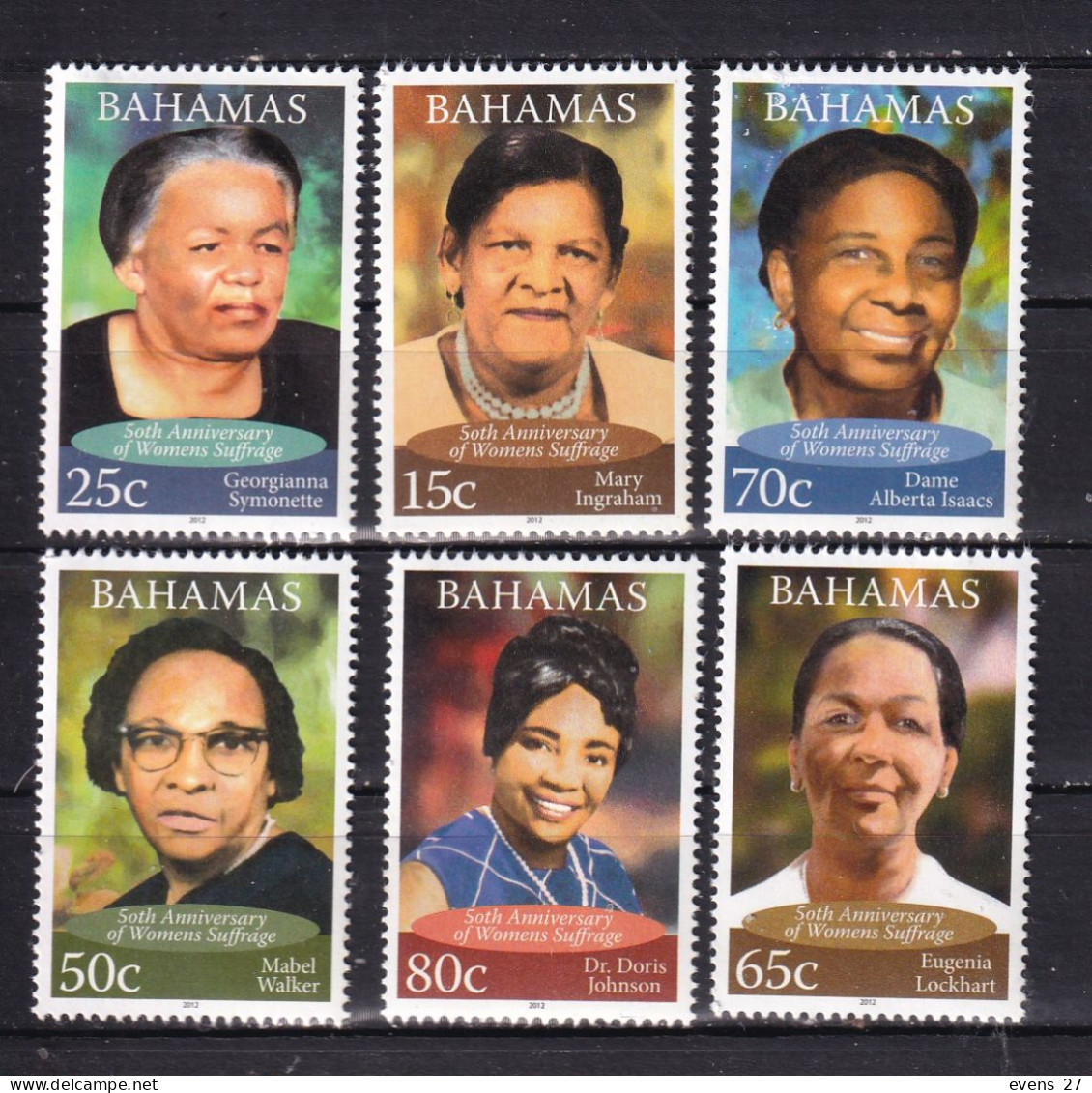 BAHAMAS-2012-WOMENS VOTING RIGHTS-MNH - Bahama's (1973-...)