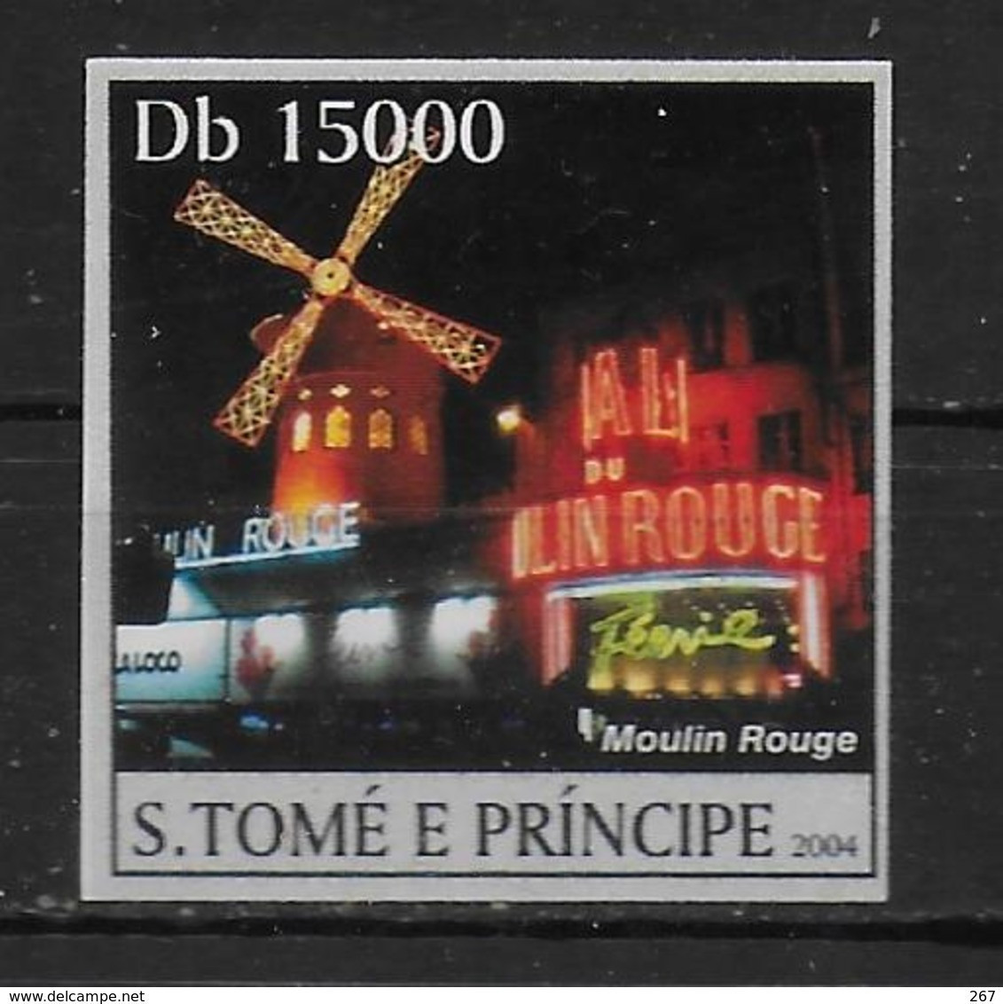 ST THOME ET PRINCE  N° 1873 * *   NON DENTELE   Moulin Rouge - Moulins