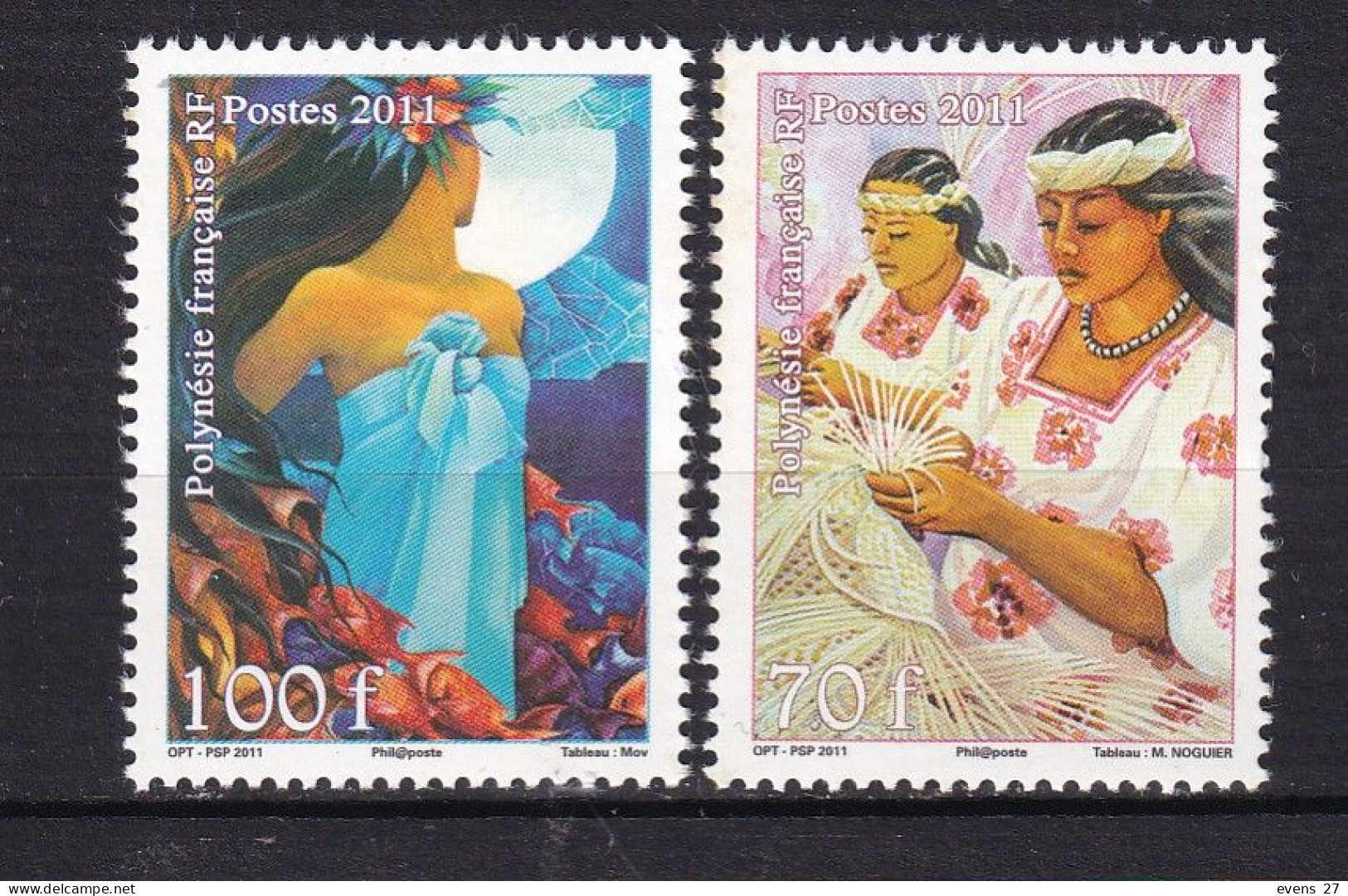 FRENCH POLYNESIA-2011-NATIVE WOMEN-MNH - Unused Stamps