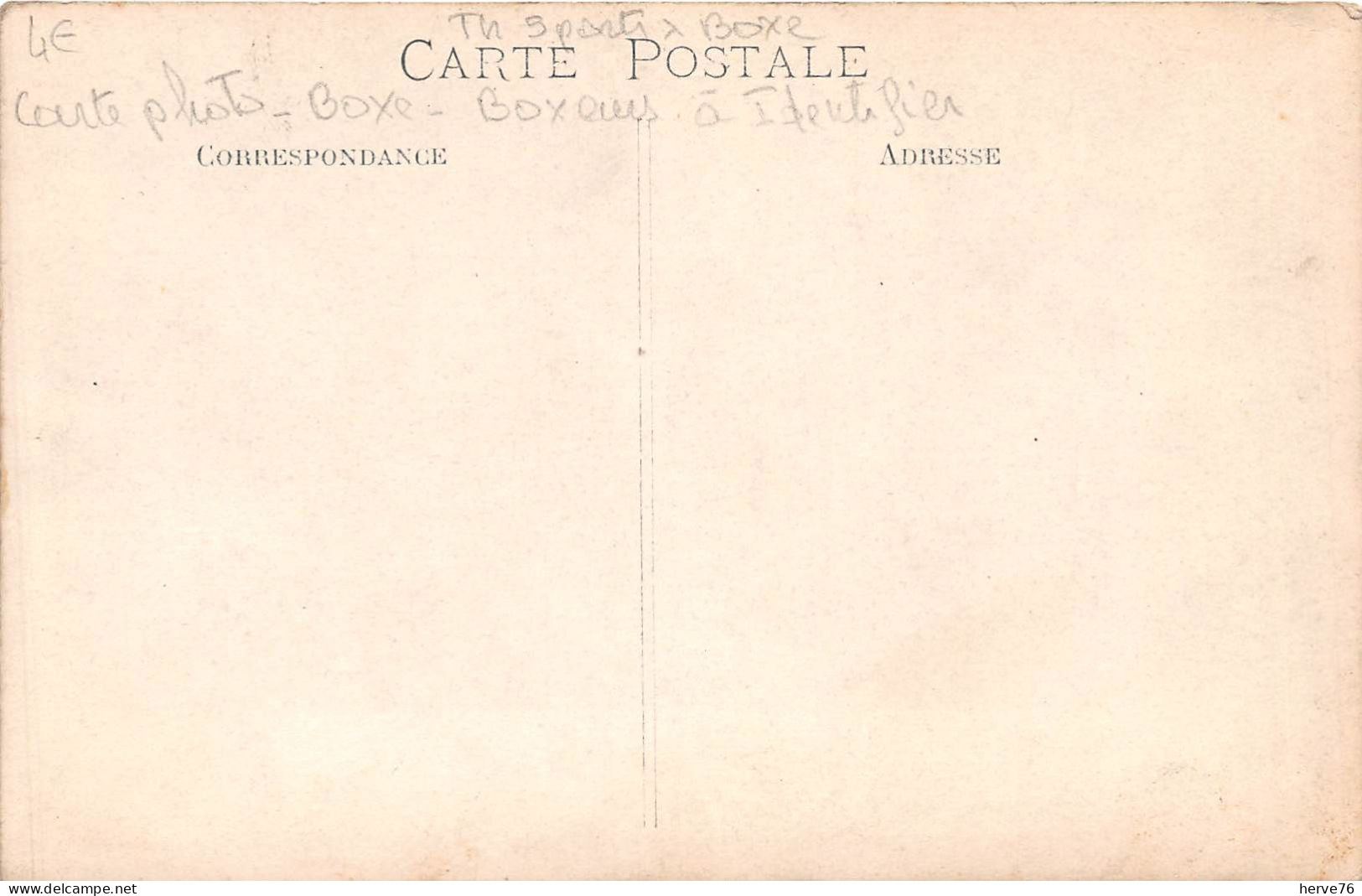 Carte Photo à Identifier - Boxe - Boxeur - Boxe