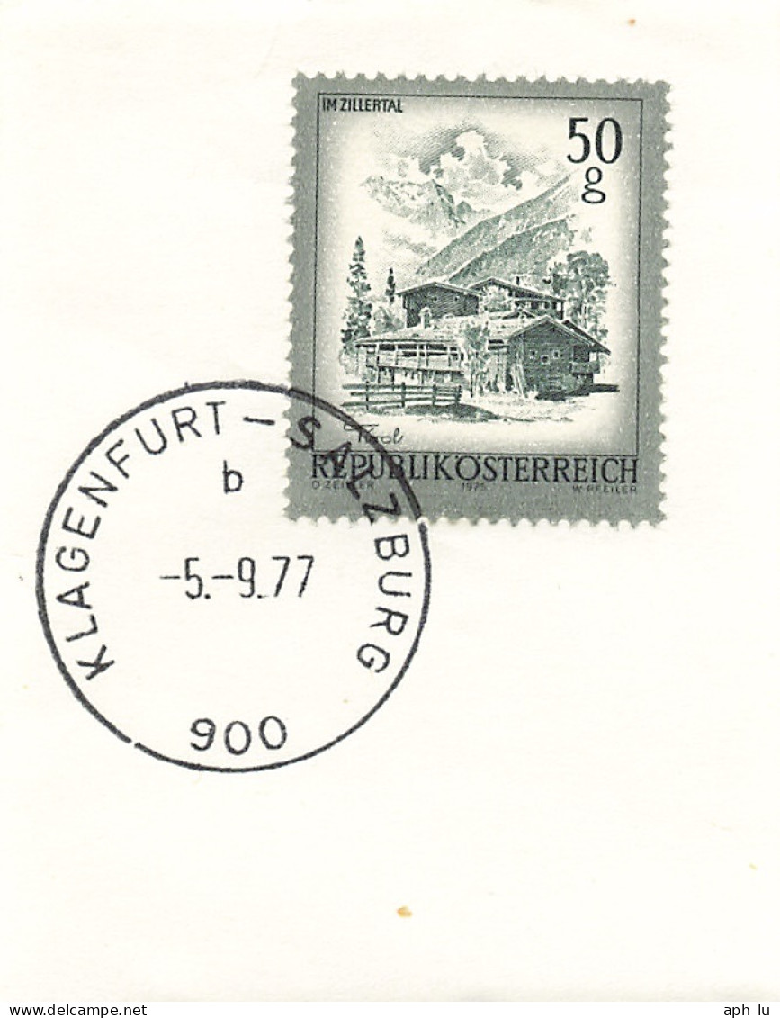 Bahnpost (R.P.O./T.P.O) Klagenfurt-Salzburg [Ausschnitt] (BP4195) - Cartas & Documentos