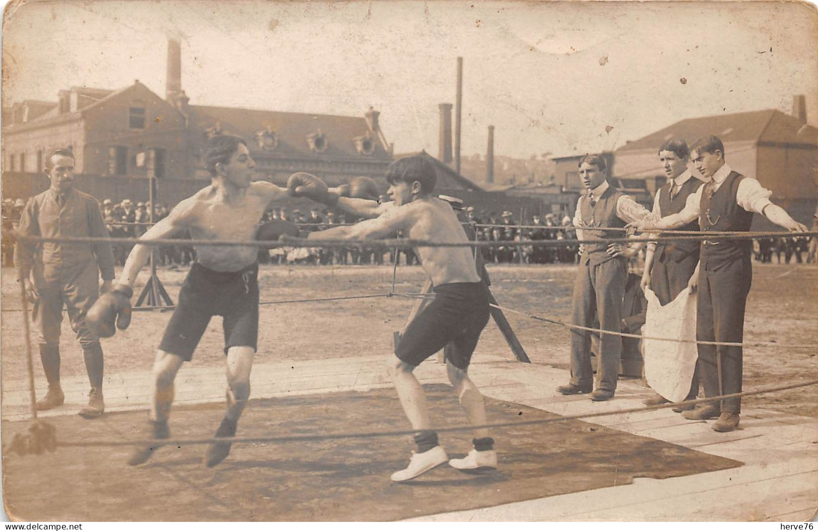 Carte Photo à Identifier - Match De Boxe - Ring - Boxeur - Boksen