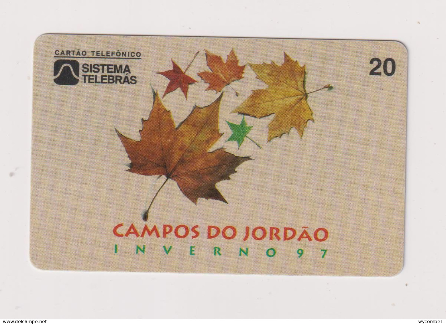 BRASIL -  Campos Do Jordao Inductive  Phonecard - Brésil