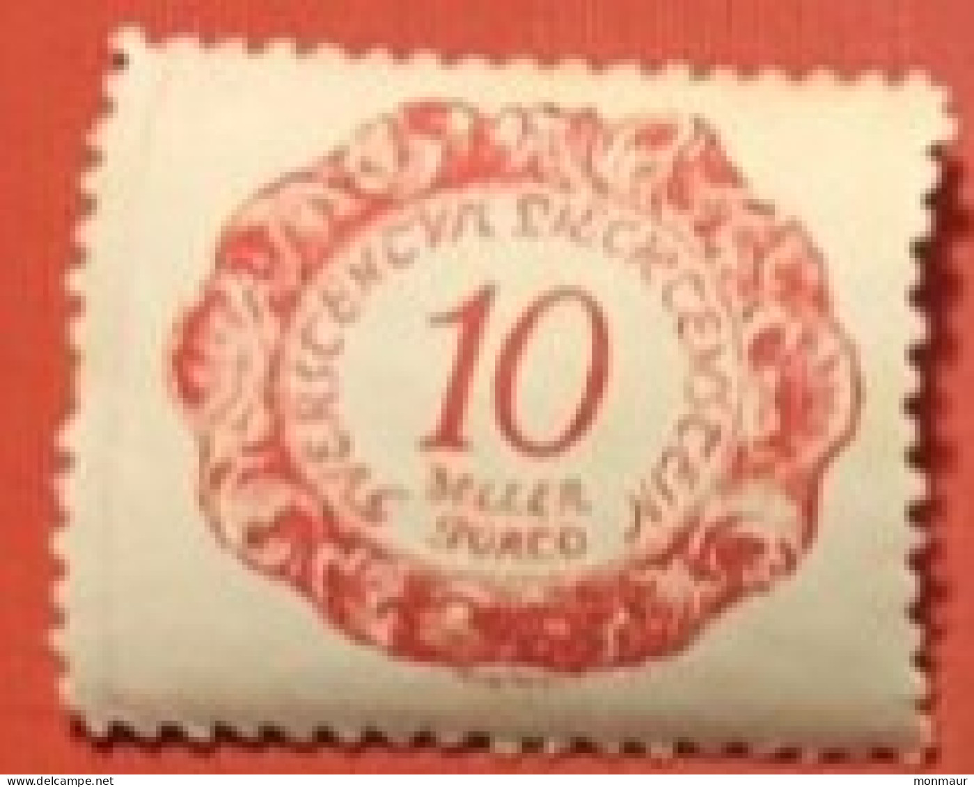 LIECHTENSTEIN 1920 TIMBRE TAXE H 10 - Segnatasse