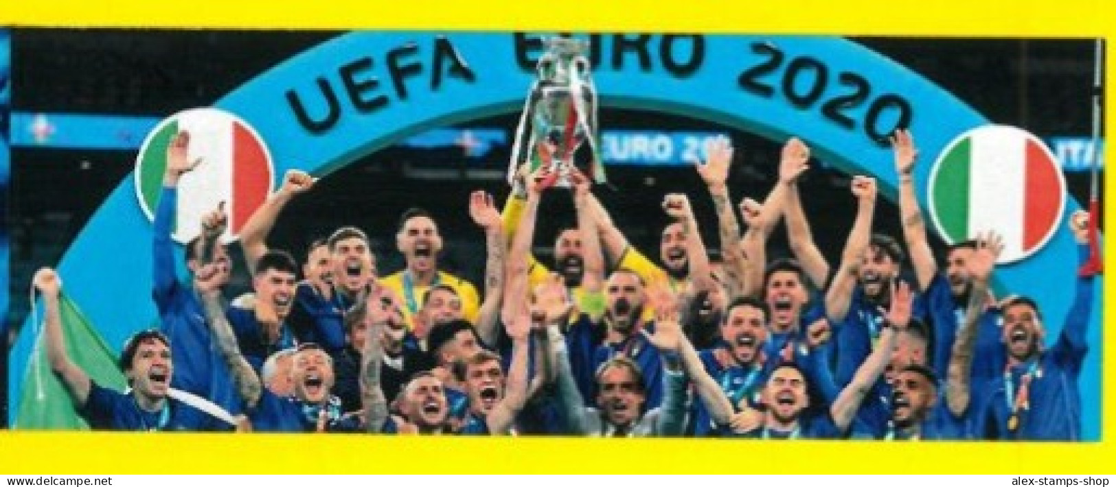 ITALIA 2021 LIBRETTO NUOVO CAMPIONE D'EUROPA 2020 CALCIO FOOTBALL N. 097 - Markenheftchen