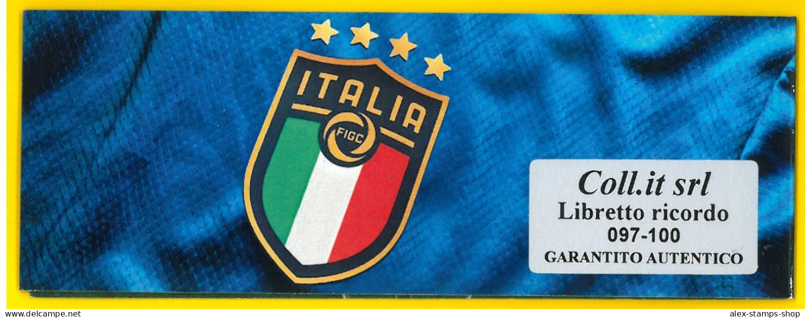 ITALIA 2021 LIBRETTO NUOVO CAMPIONE D'EUROPA 2020 CALCIO FOOTBALL N. 097 - Libretti