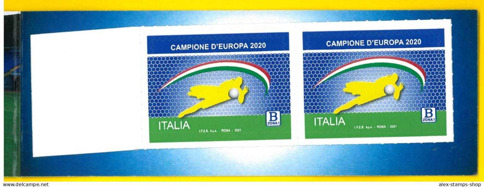 ITALIA 2021 LIBRETTO NUOVO CAMPIONE D'EUROPA 2020 CALCIO FOOTBALL N. 097 - Markenheftchen