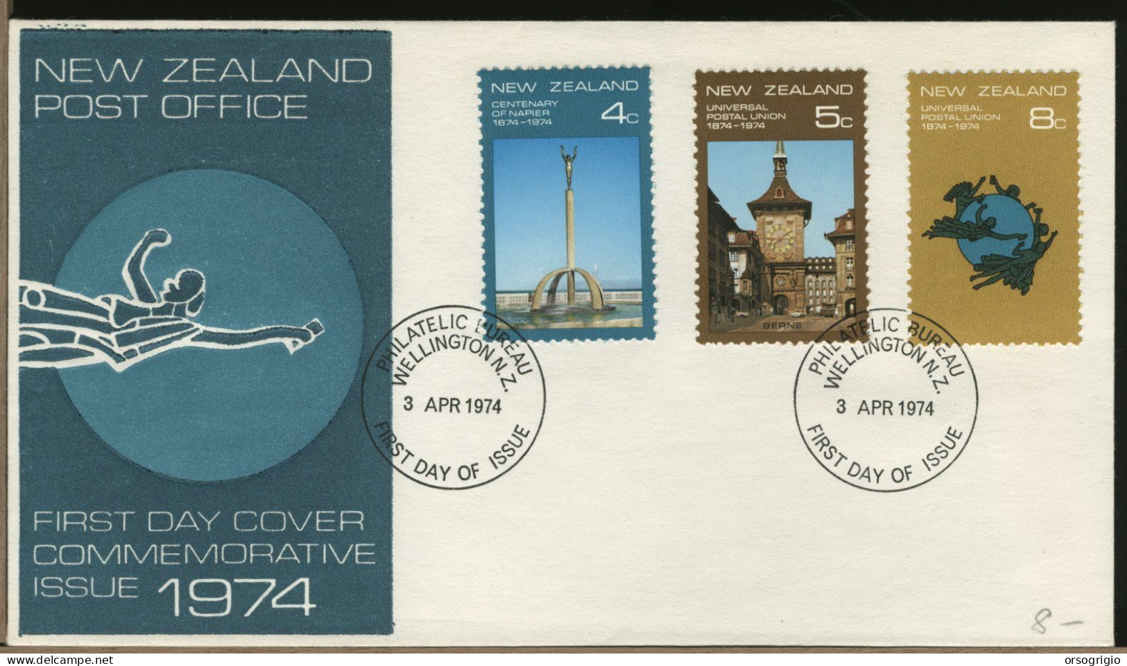 NEW ZEALAND - NUOVA ZELANDA - FDC 1974  UPU - FDC