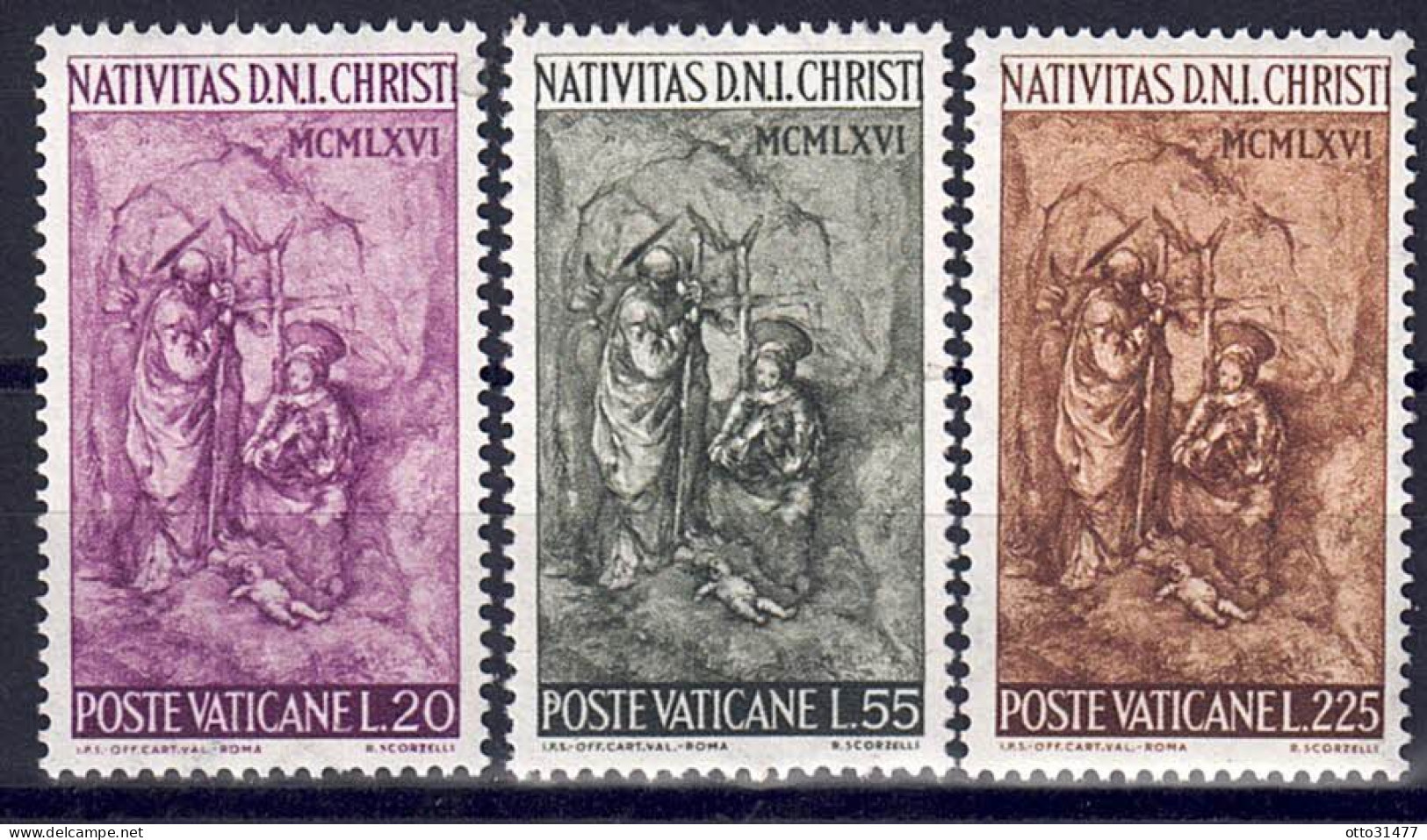 Vatikan 1966 - Weihnachten, Nr. 514 - 516, Postfrisch ** / MNH - Ungebraucht