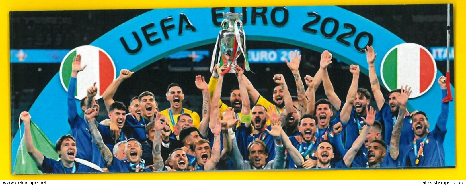 ITALIA 2021 NEW BOOKLET WINNER EUROCUP 2020 - BARCODE NUMBER 023 - Markenheftchen