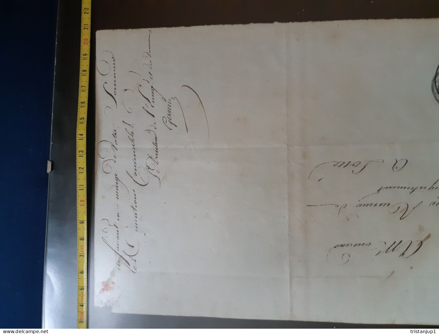 Vieux Papier Acte Notarial de 1810