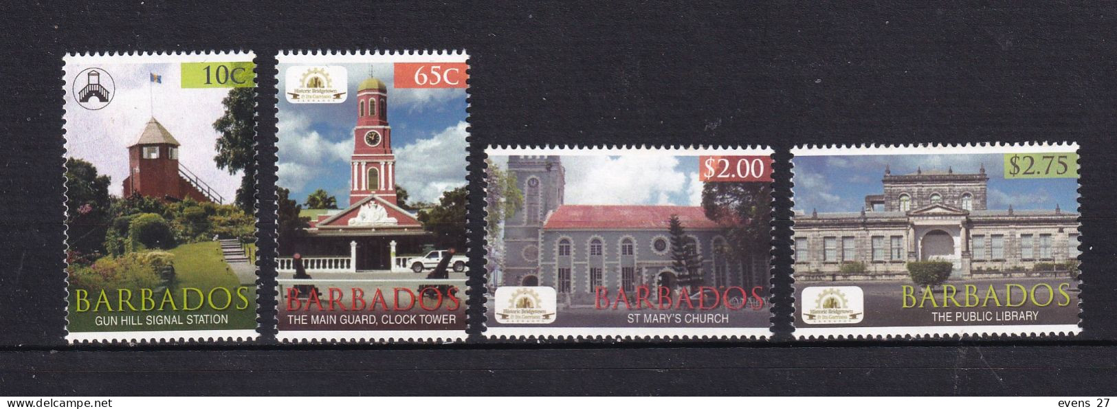 BARBADOS-2012-ARCHICTURE-MNH. - Barbados (1966-...)