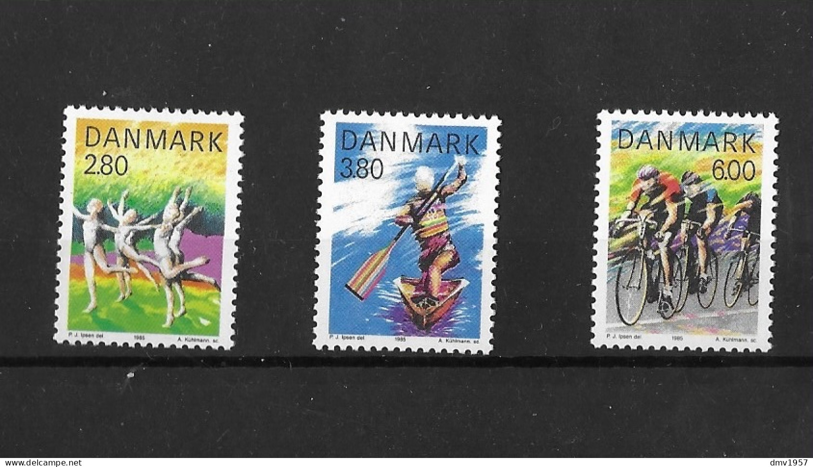 Denmark 1985 MNH Sports Sg 803/5 - Neufs