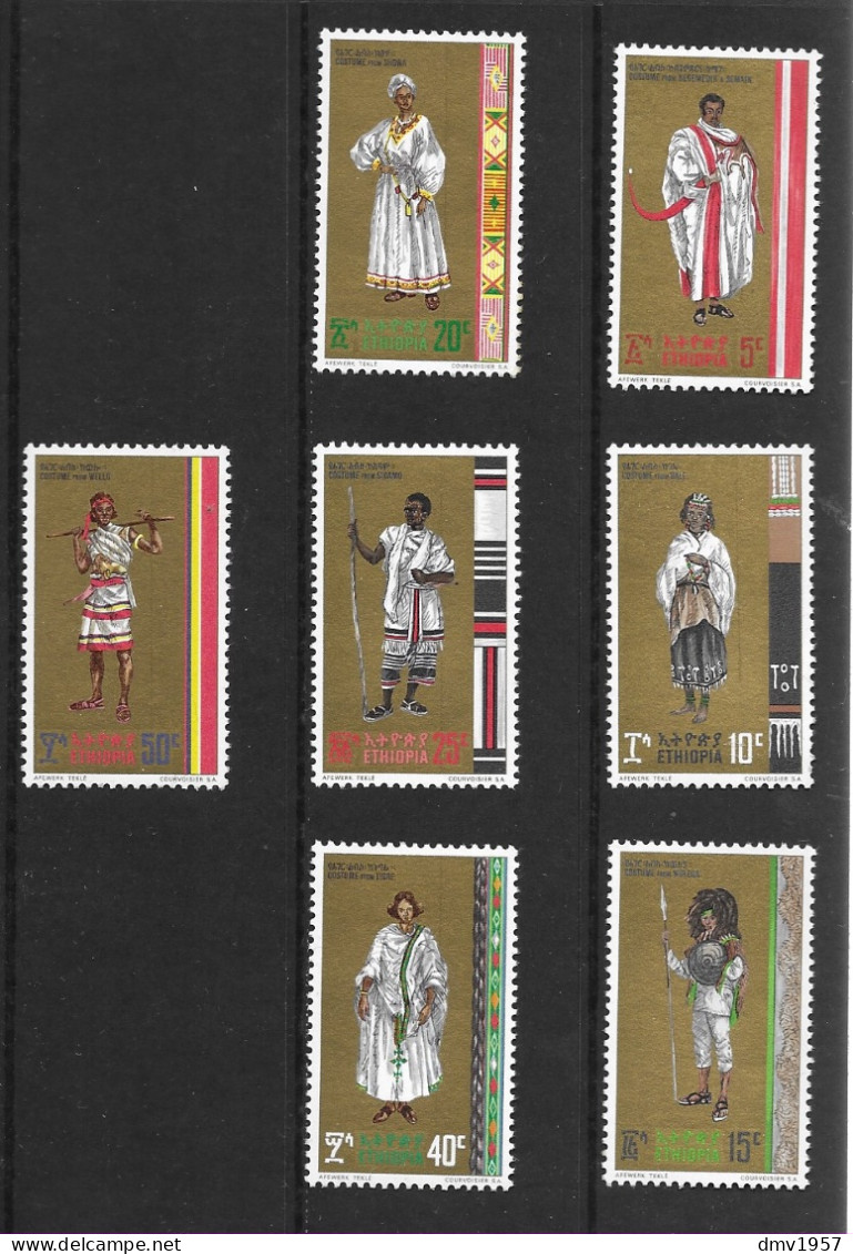 Ethiopia 1971 MNH Ethiopian Costumes Sg 768/74 - Ethiopie